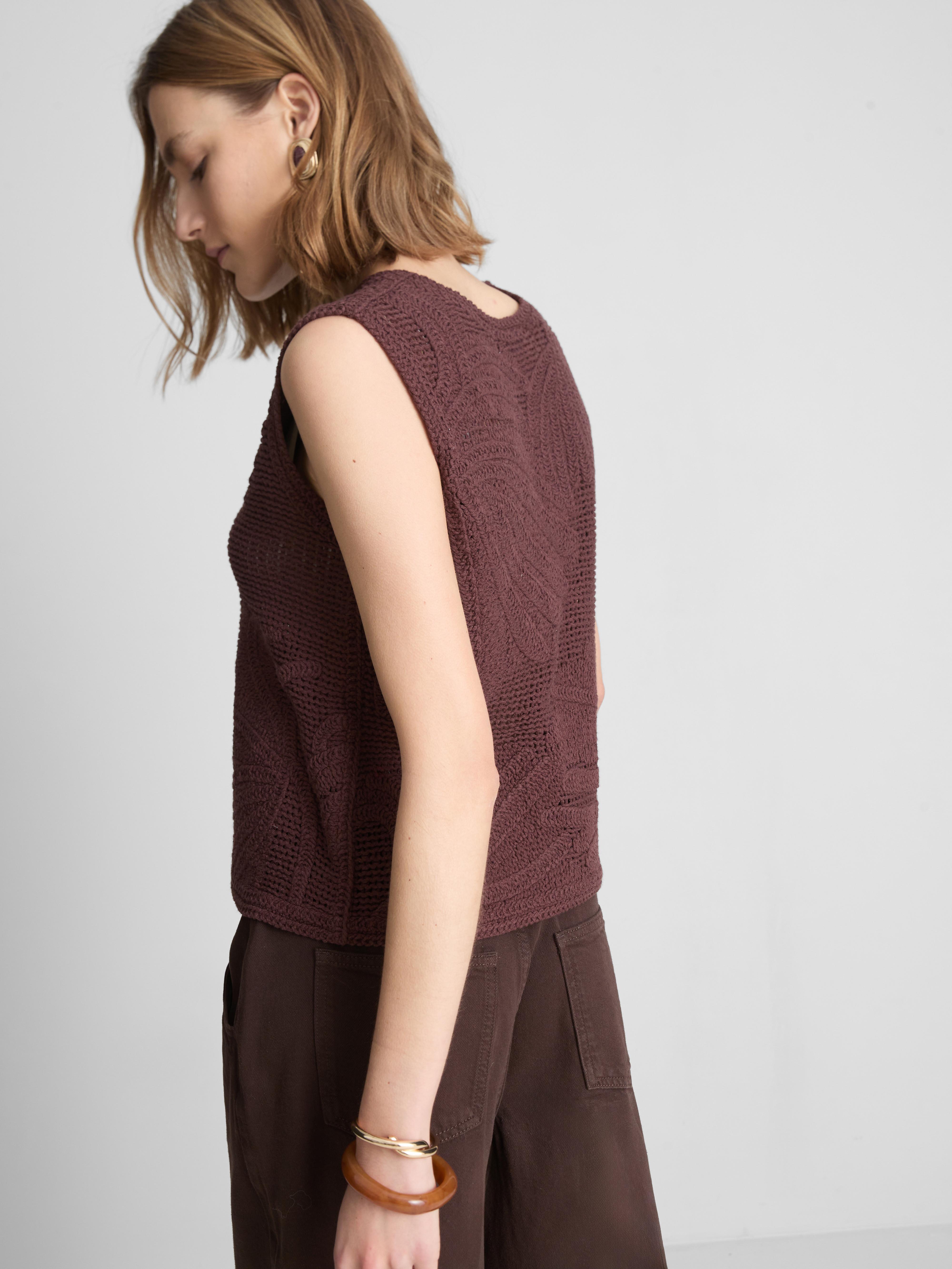 Women's Chocolate The Edit Crochet Knit Tank Top | Primark