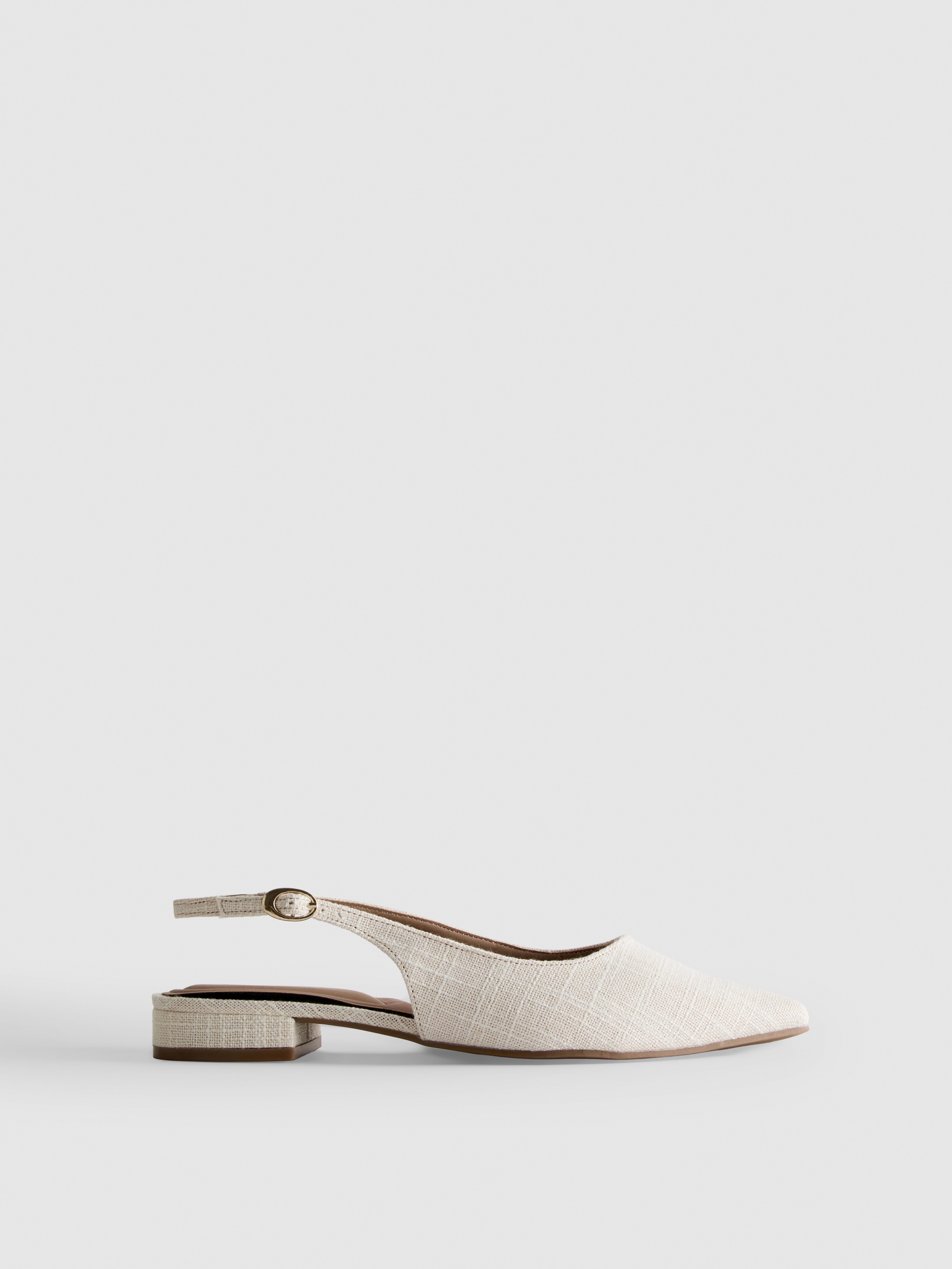 Slingbackmuiltjes met puntige neus
