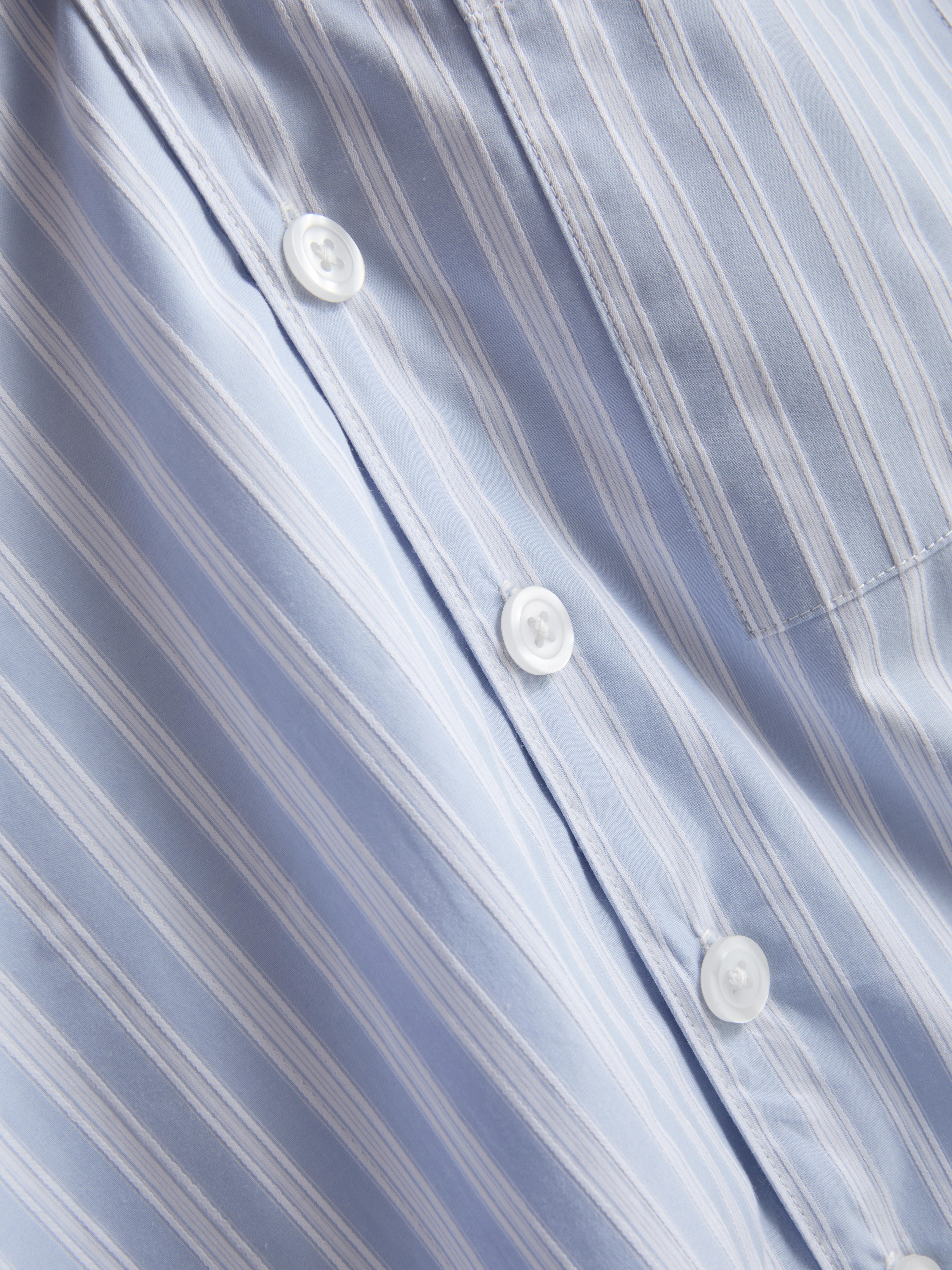Striped Button-Up Pajama Shirt