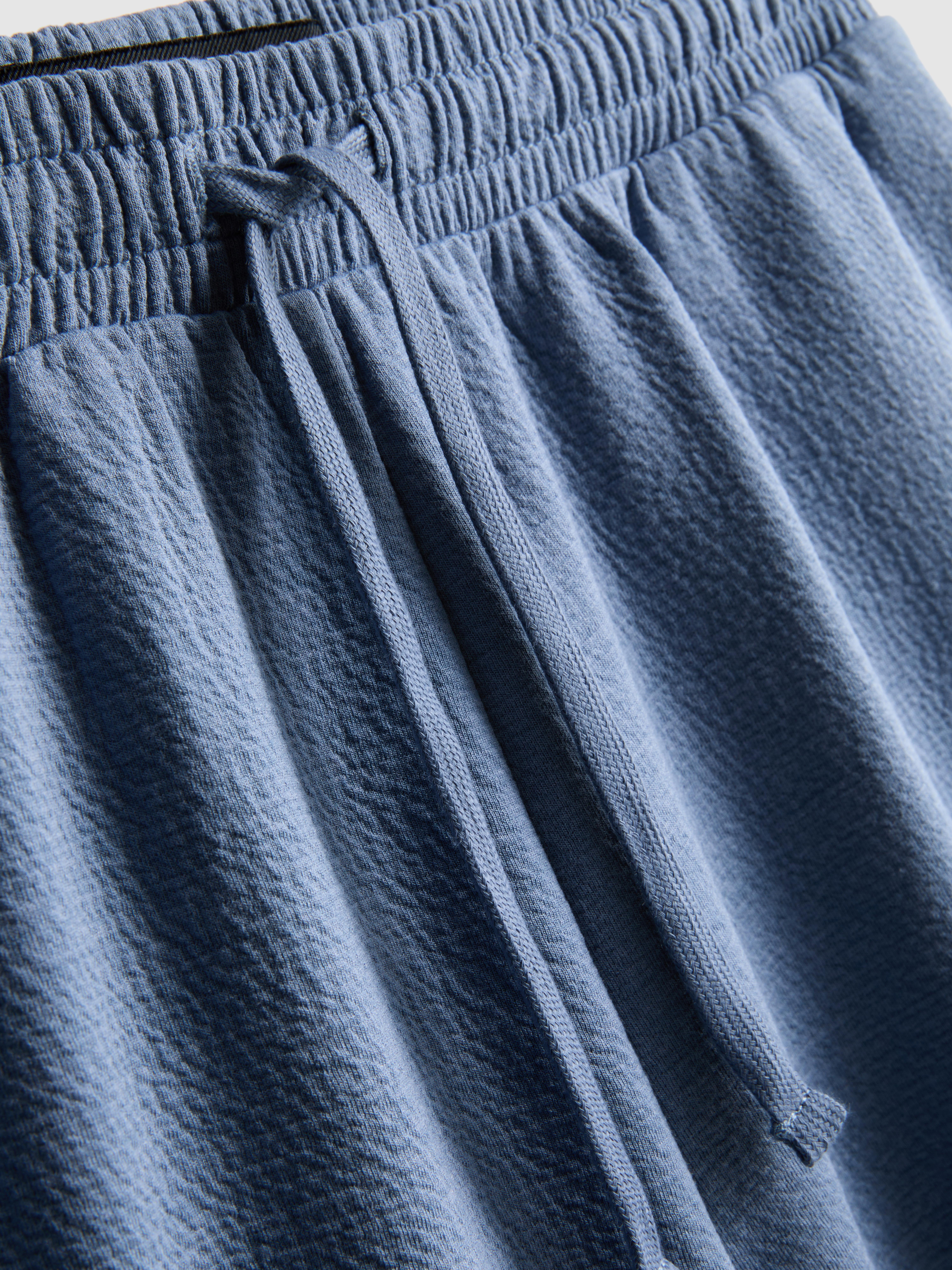 Pantaloni scurți de pijama texturați, cu șnur