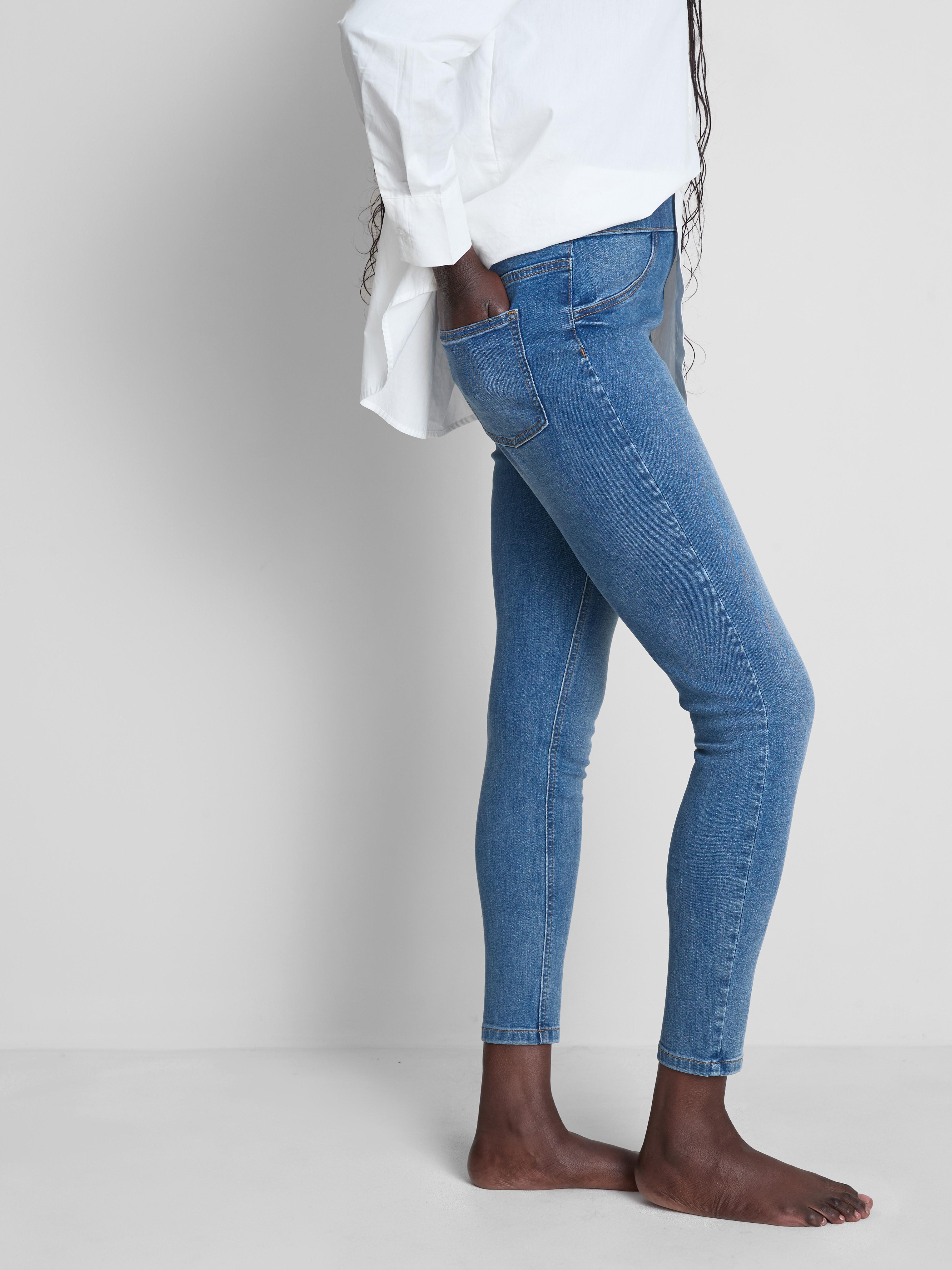 Pure Cotton Mid-Rise Skinny Jeggings