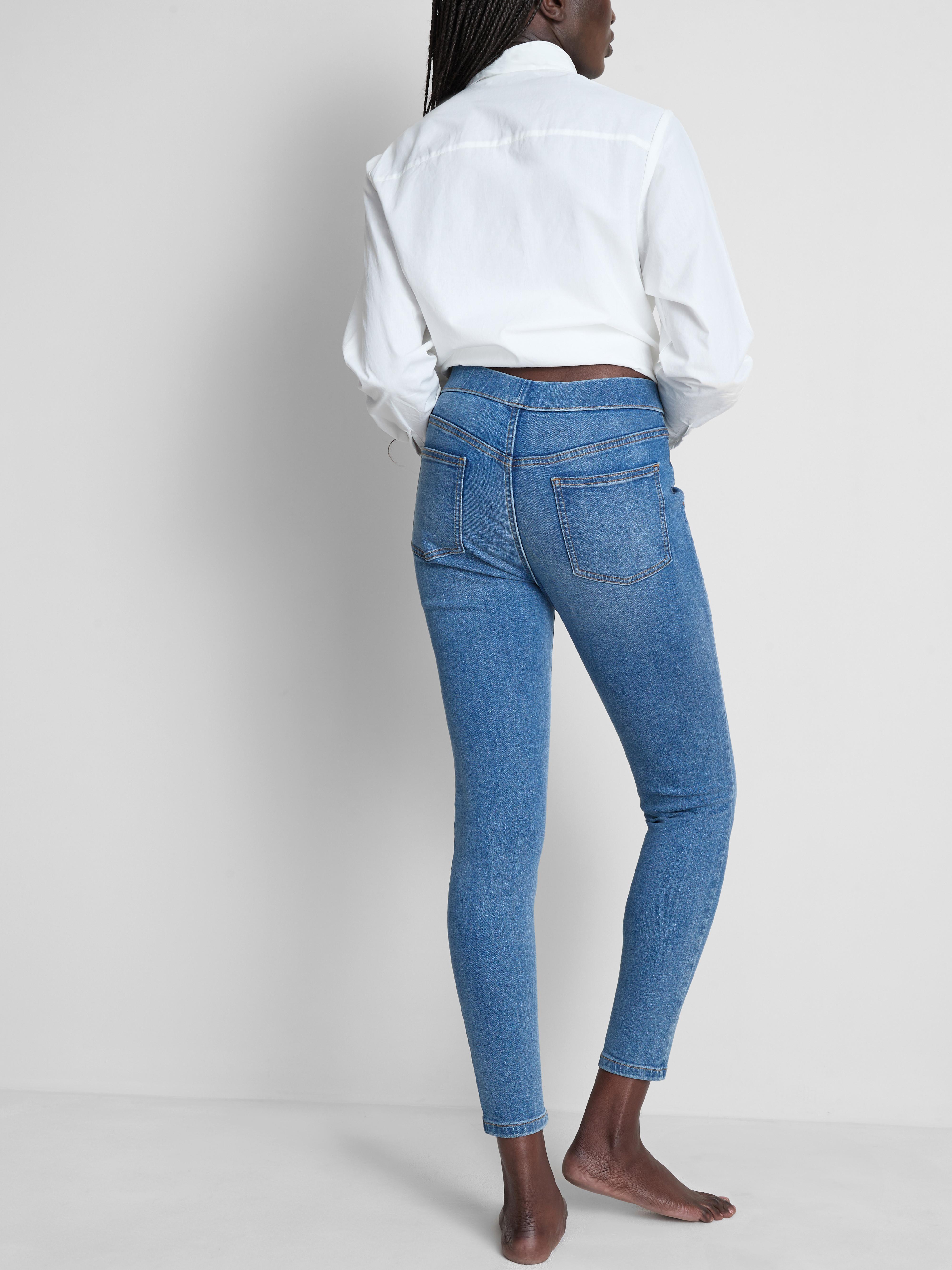 Pure Cotton Mid-Rise Skinny Jeggings