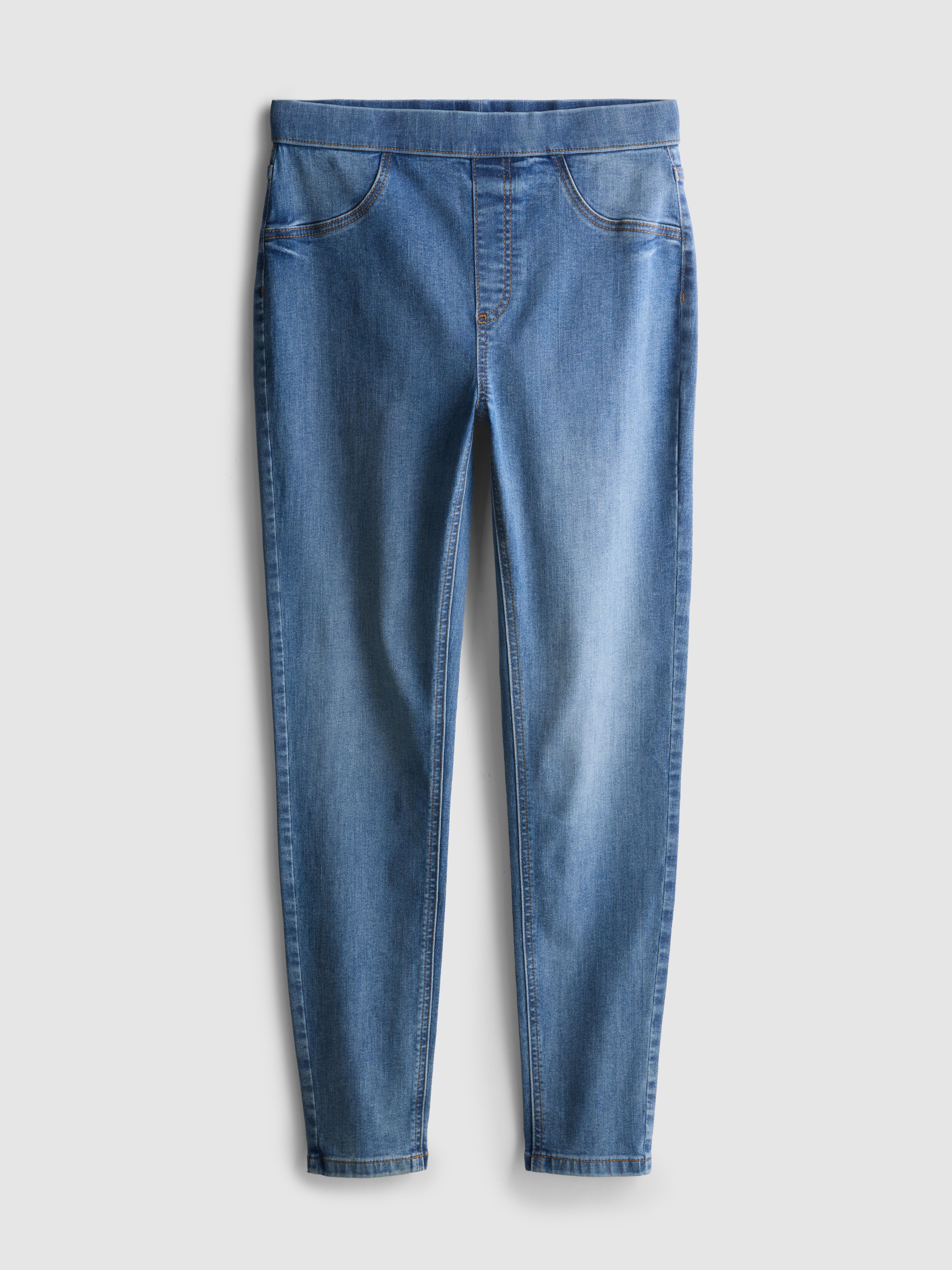 Pure Cotton Mid-Rise Skinny Jeggings