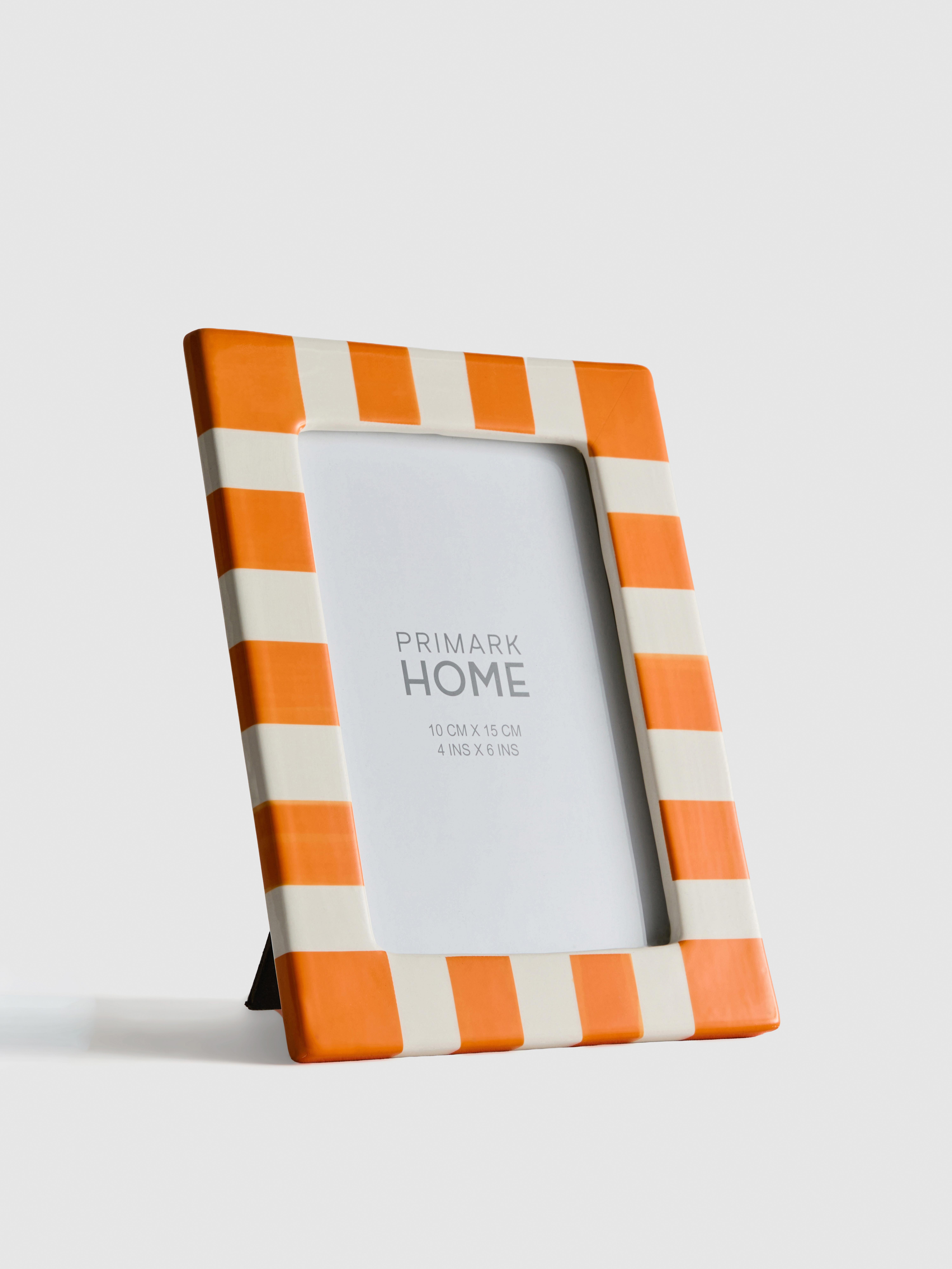 Ceramic Striped Picture Frame | 10x15cm (4x6in)