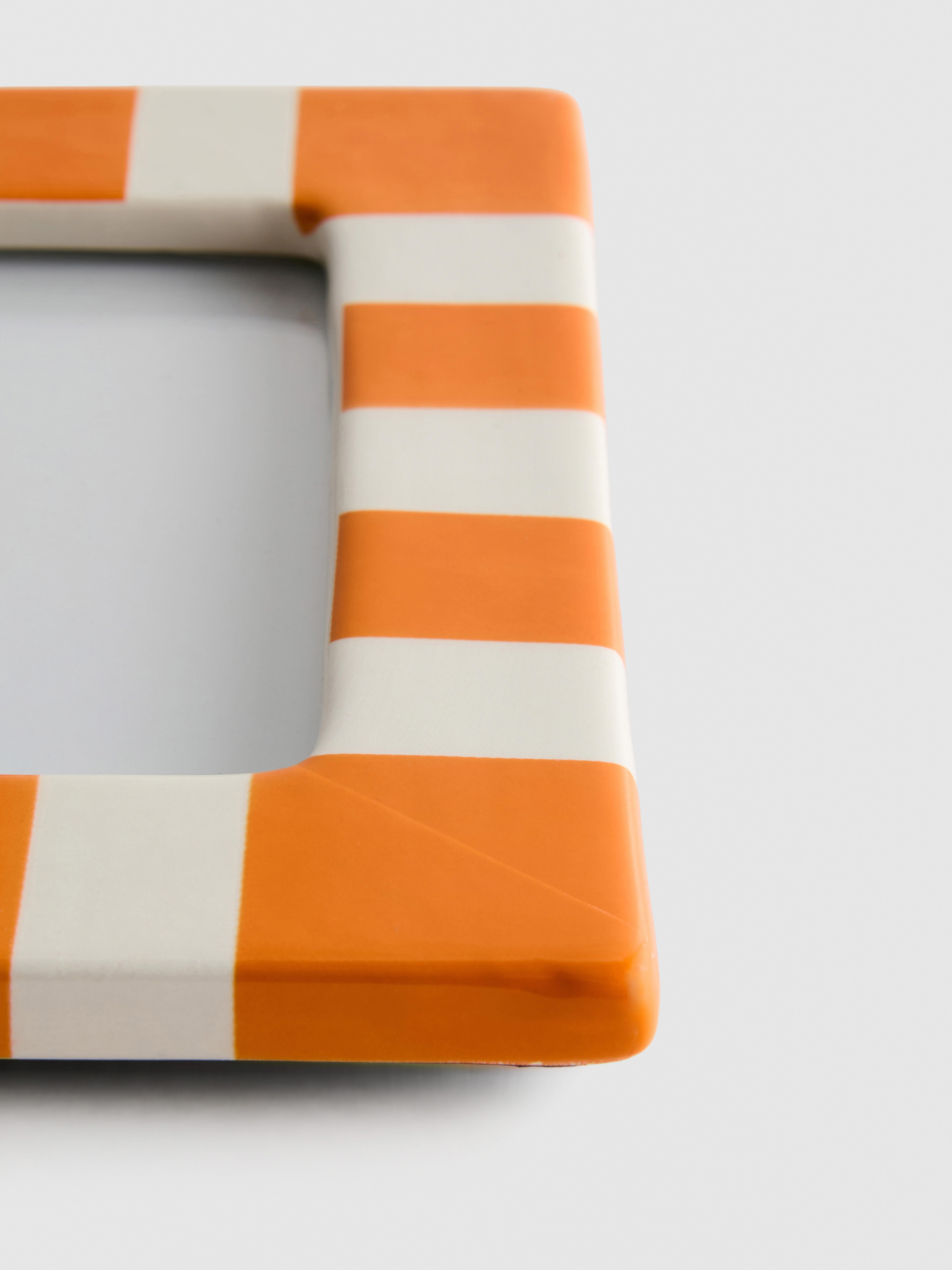 Ceramic Striped Picture Frame | 10x15cm (4x6in)