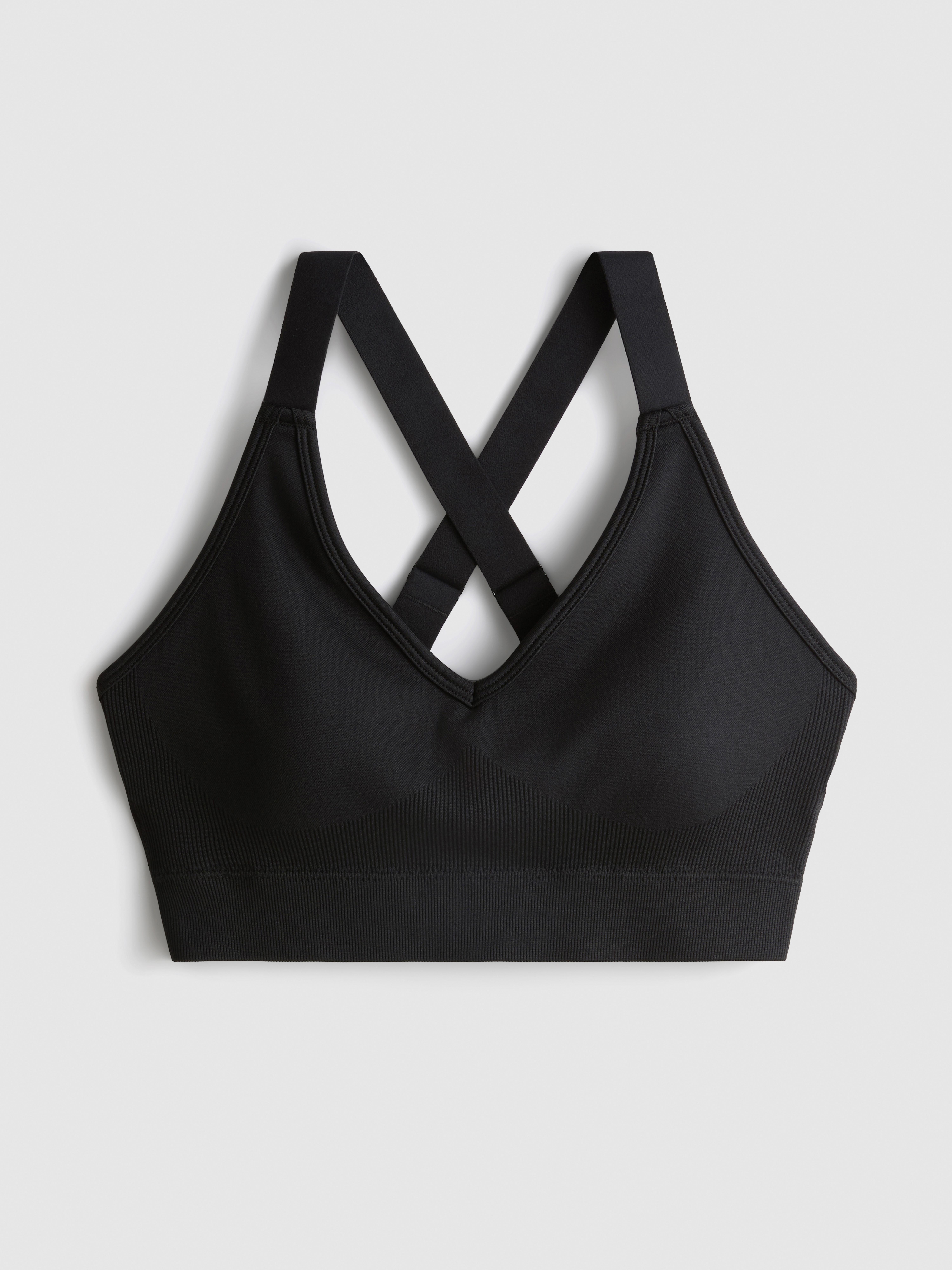 Seamless Cross-Back Active Crop Top