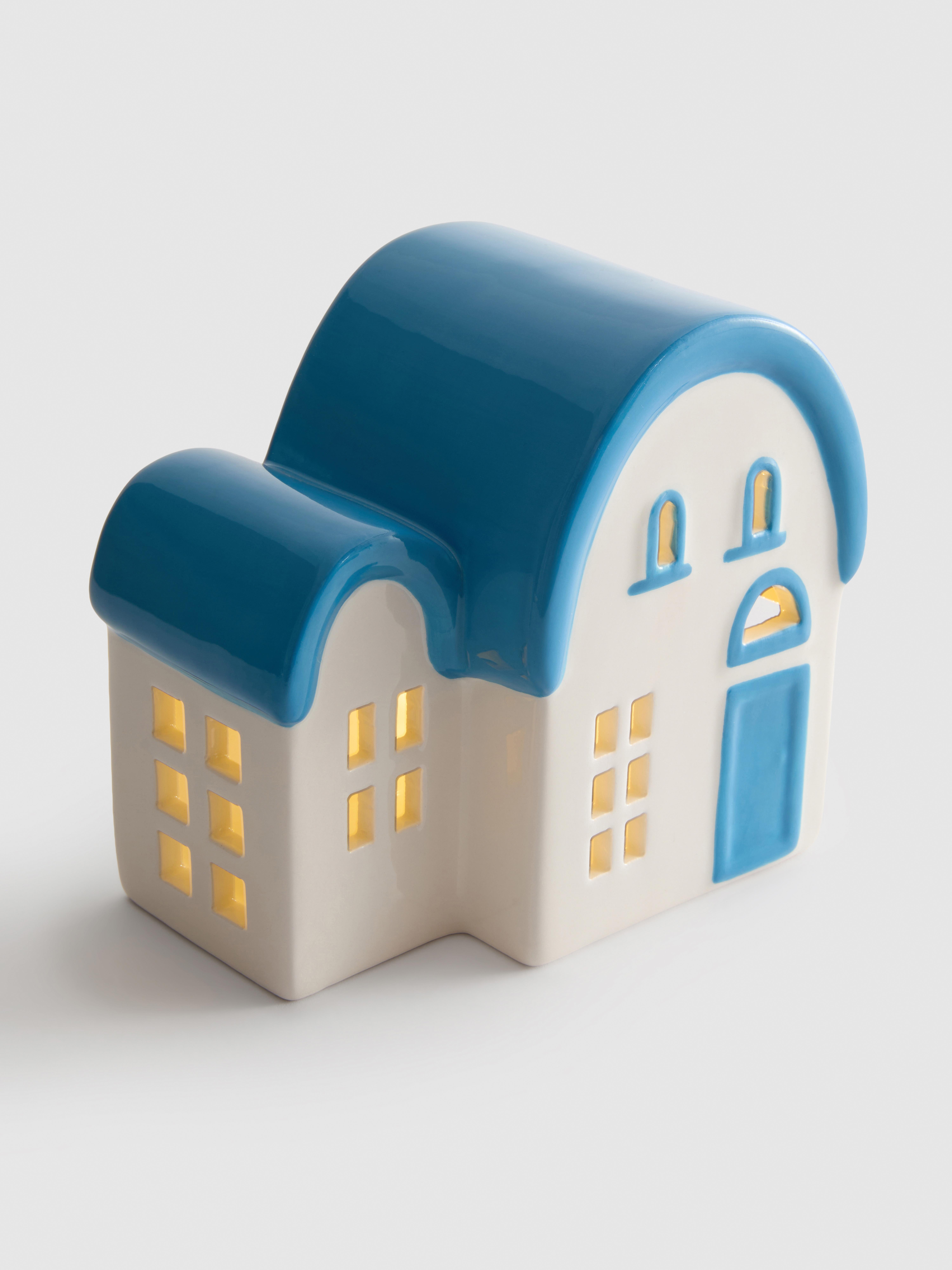 Decoratief huisje met ledverlichting