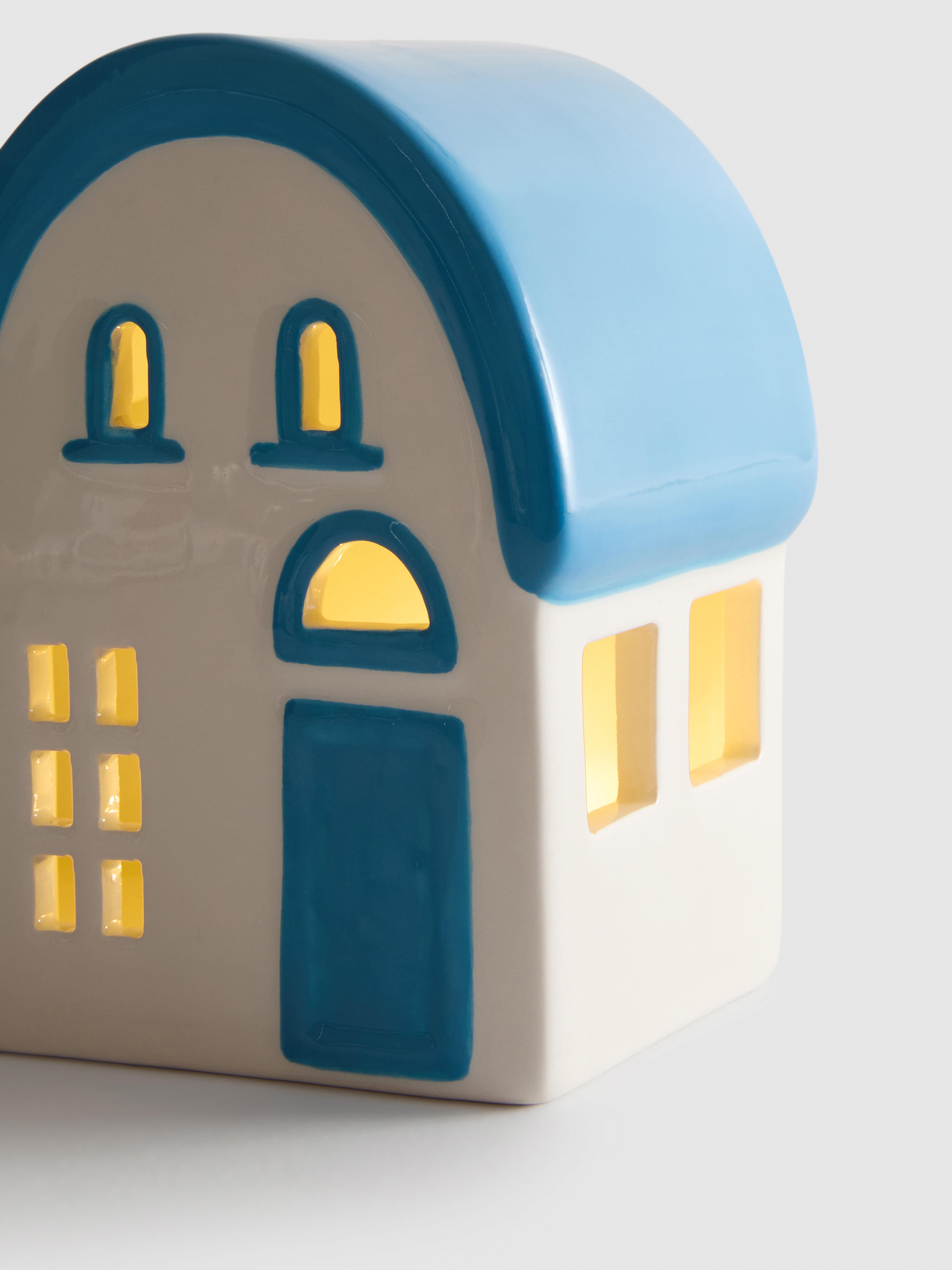 Decoratief huisje met ledverlichting