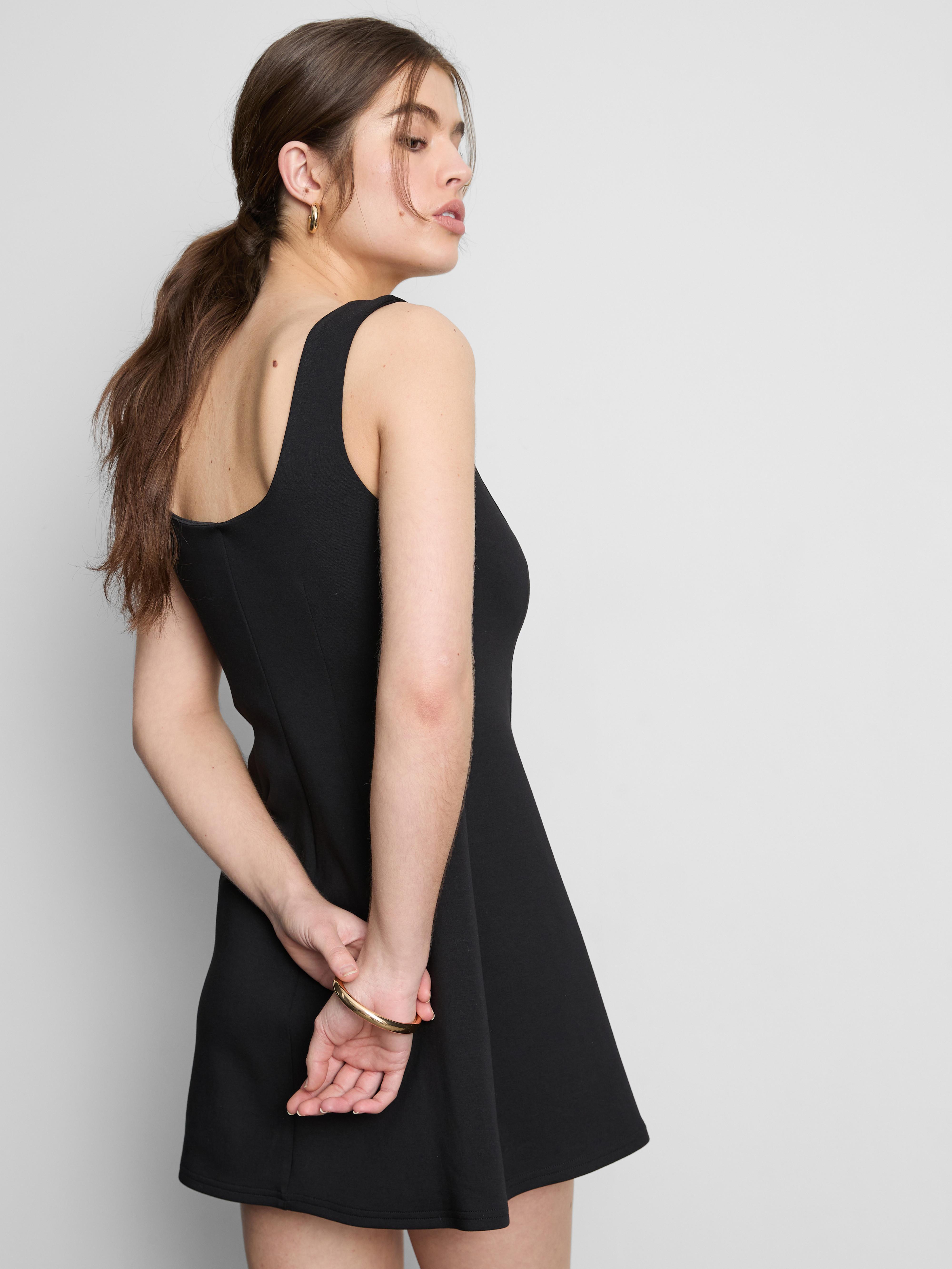 Ponté-Minikleid mit hohem Baumwollanteil