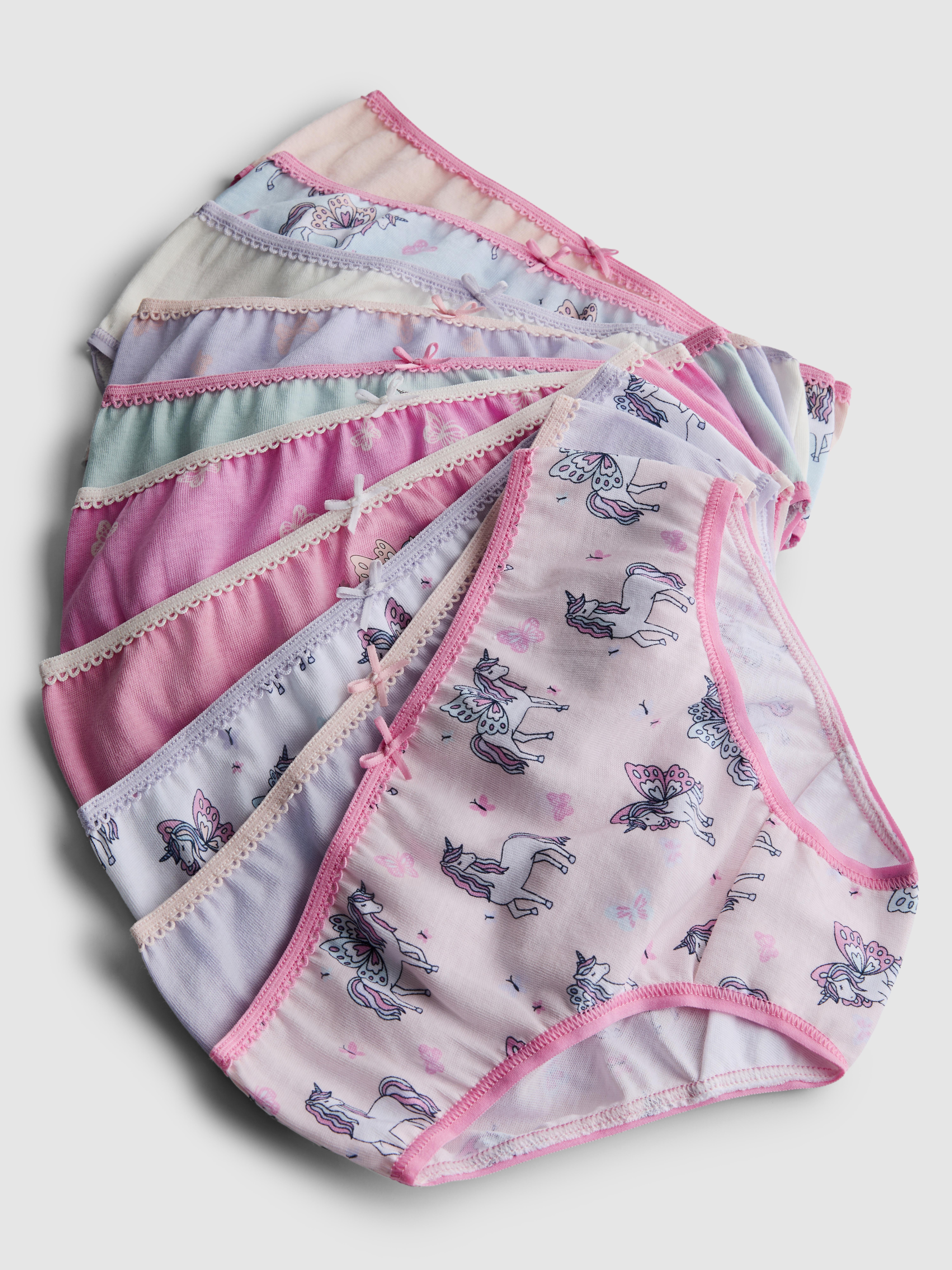 1.5-14yrs | 10pk Pure Cotton Unicorn Graphic Briefs