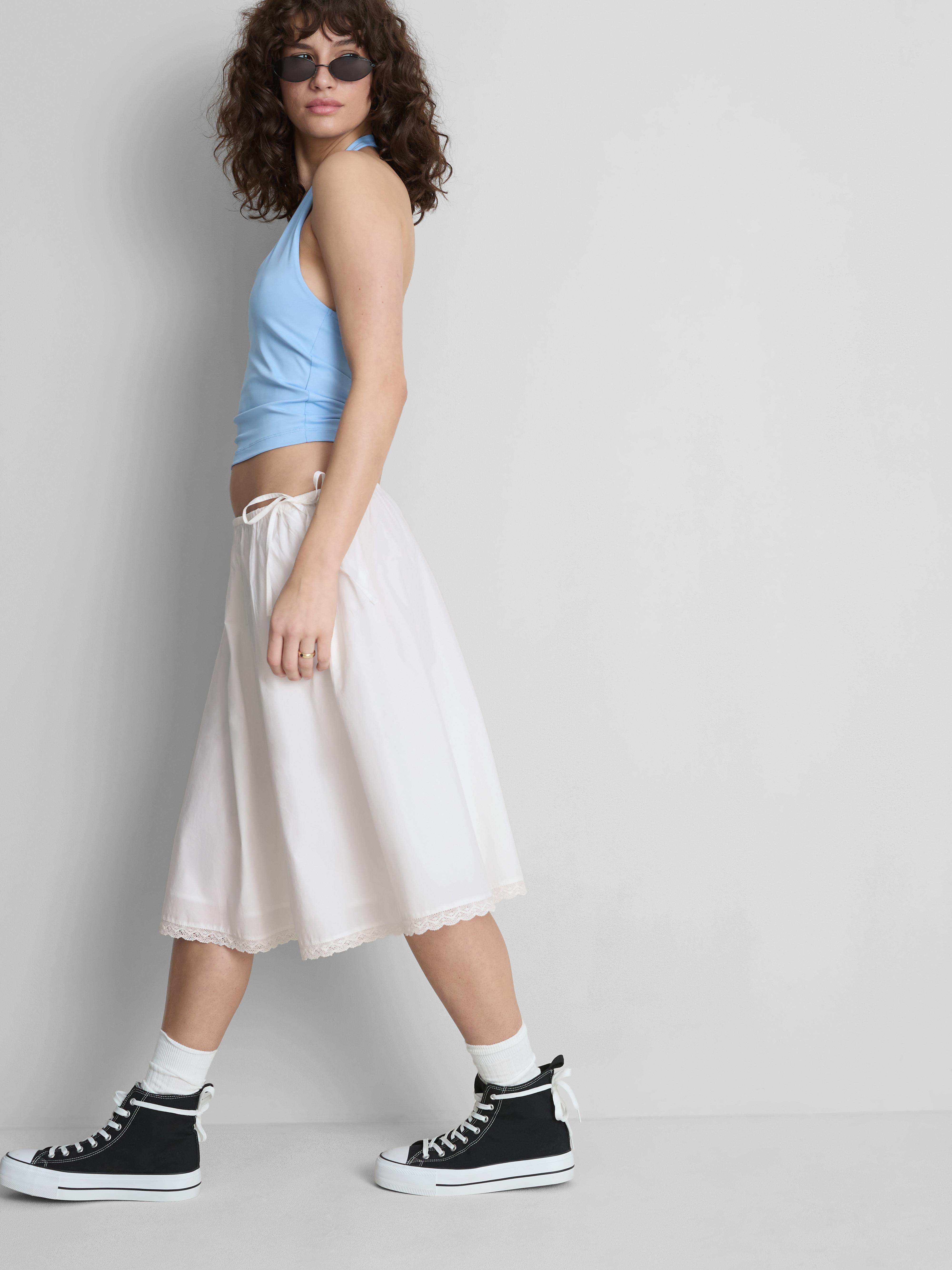 The Primark Scene | A-Line Lace Trim Midi Skirt