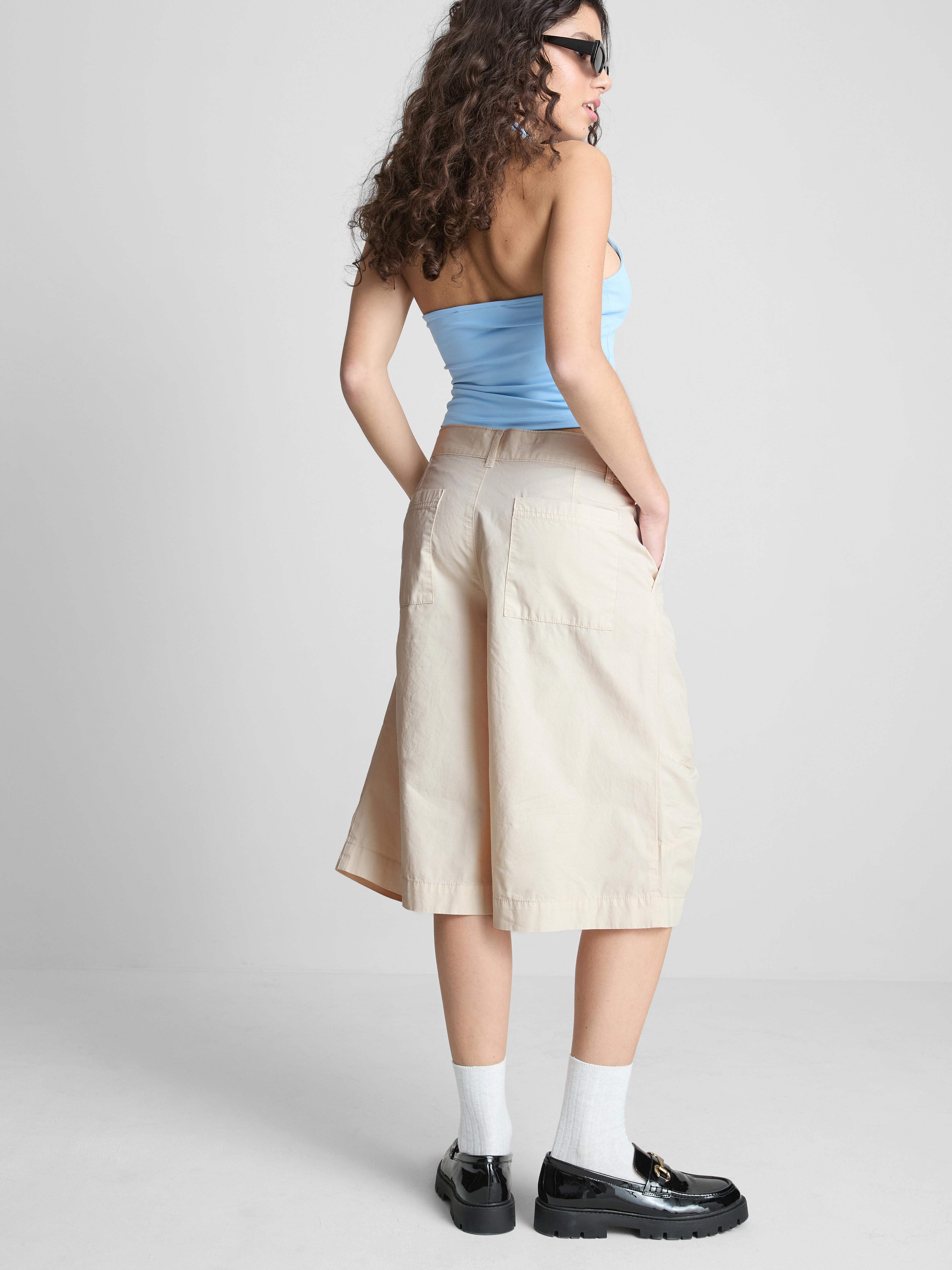 Cotton Low Rise Utility Jorts