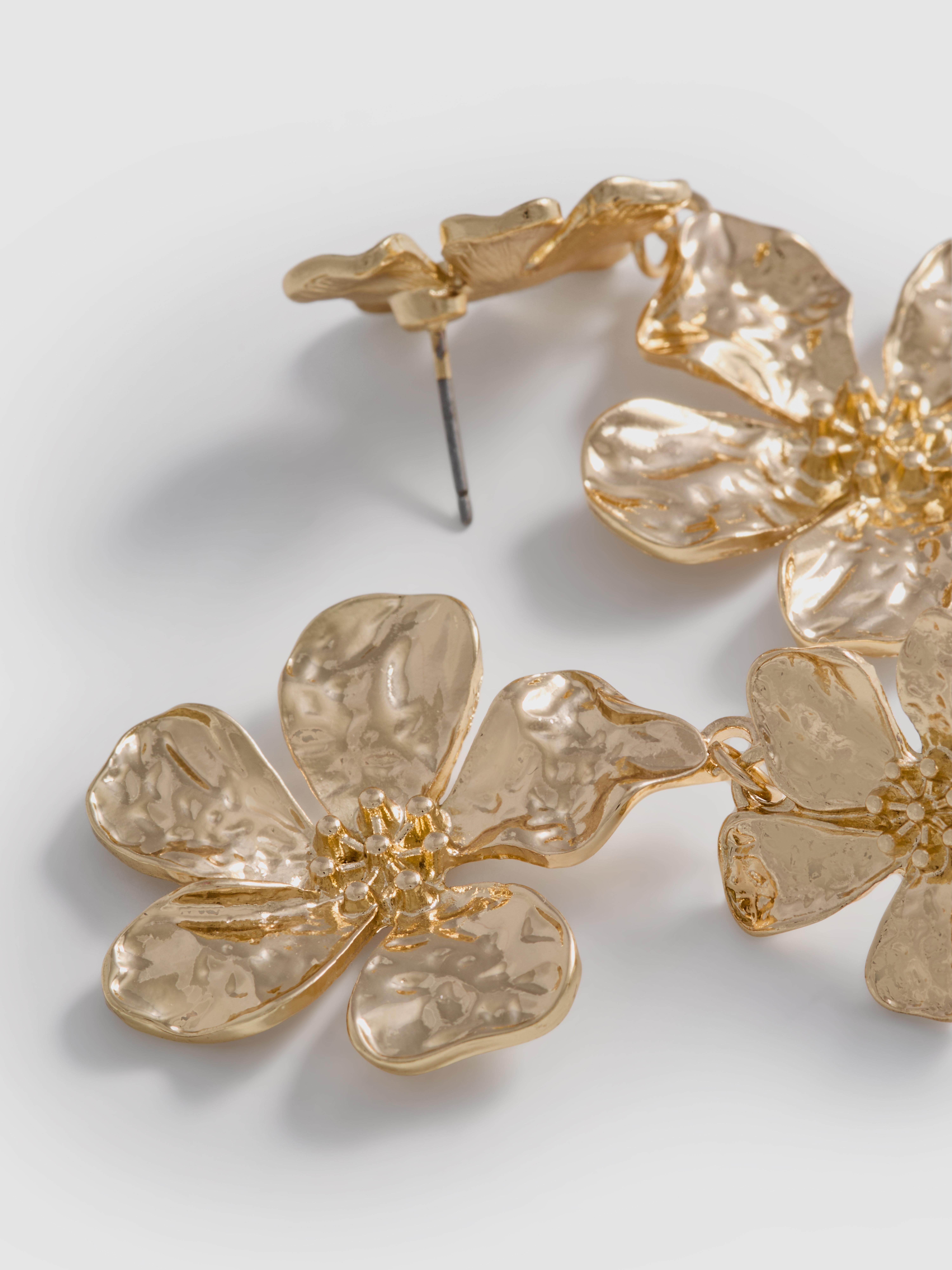 Pendants d'oreilles à fleurs