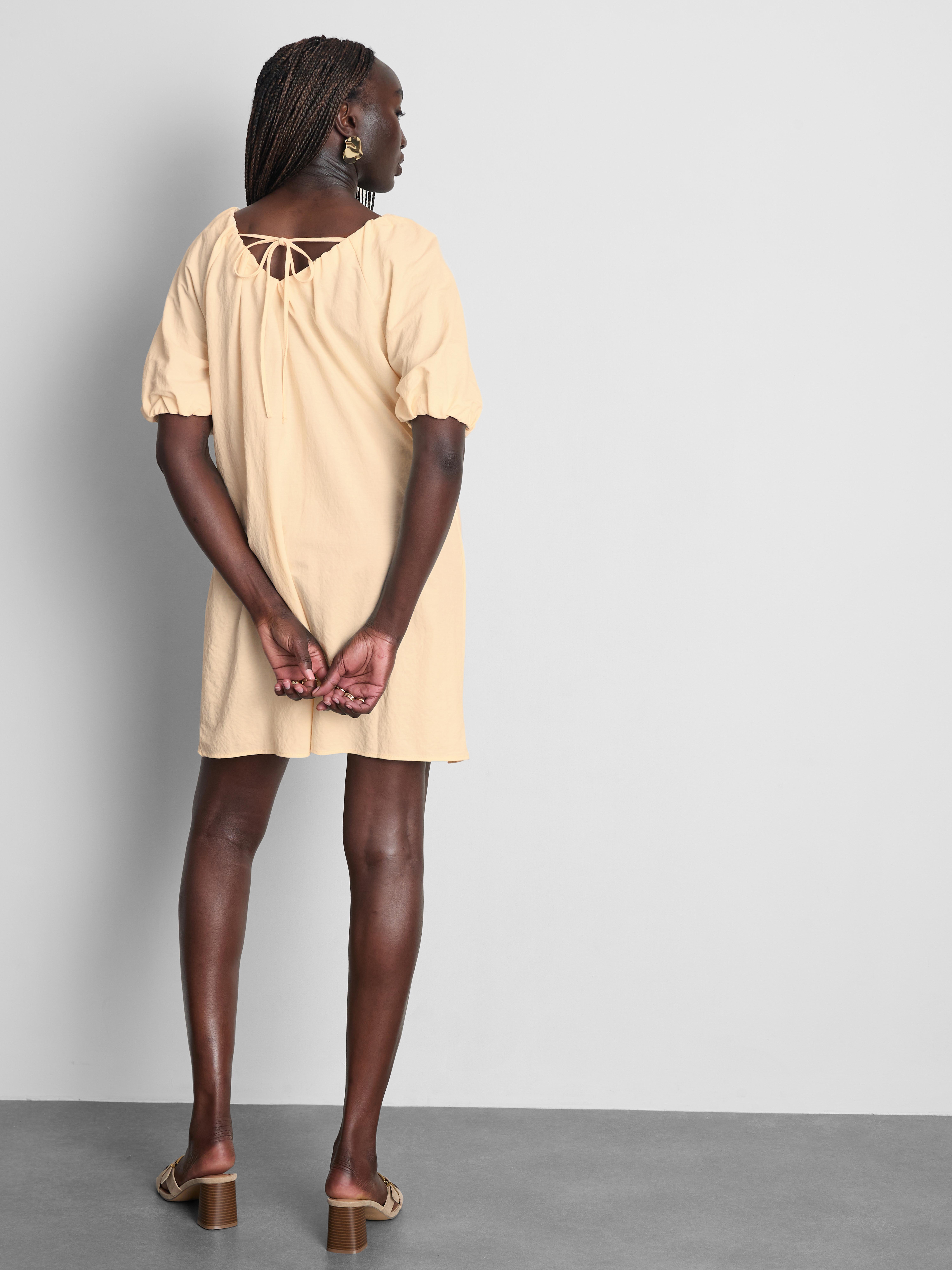 ivory oversized mini dress Ivory Short Sleeve Mini Dress - All Dresses