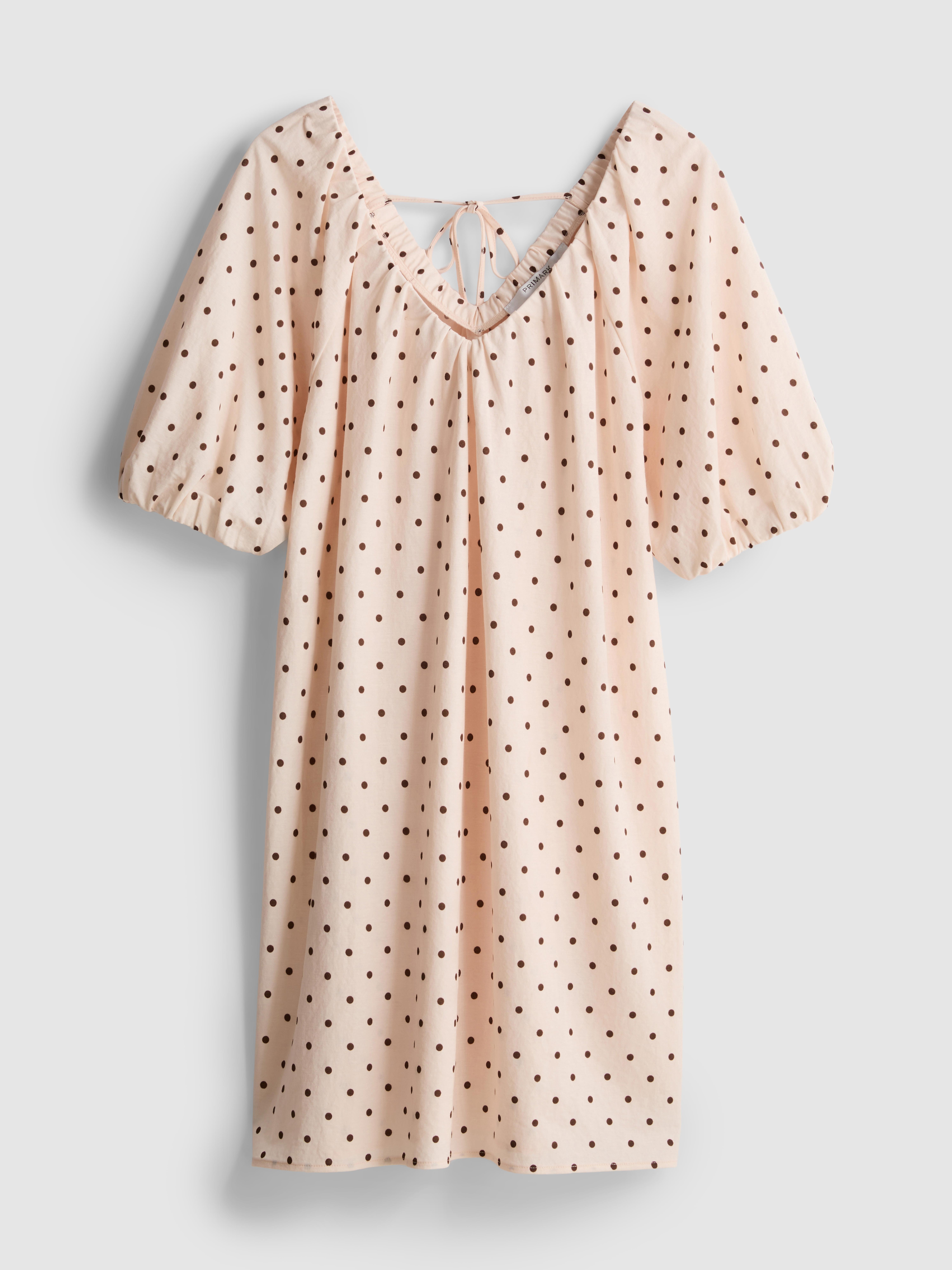 Puff Sleeve Mini Smock Dress
