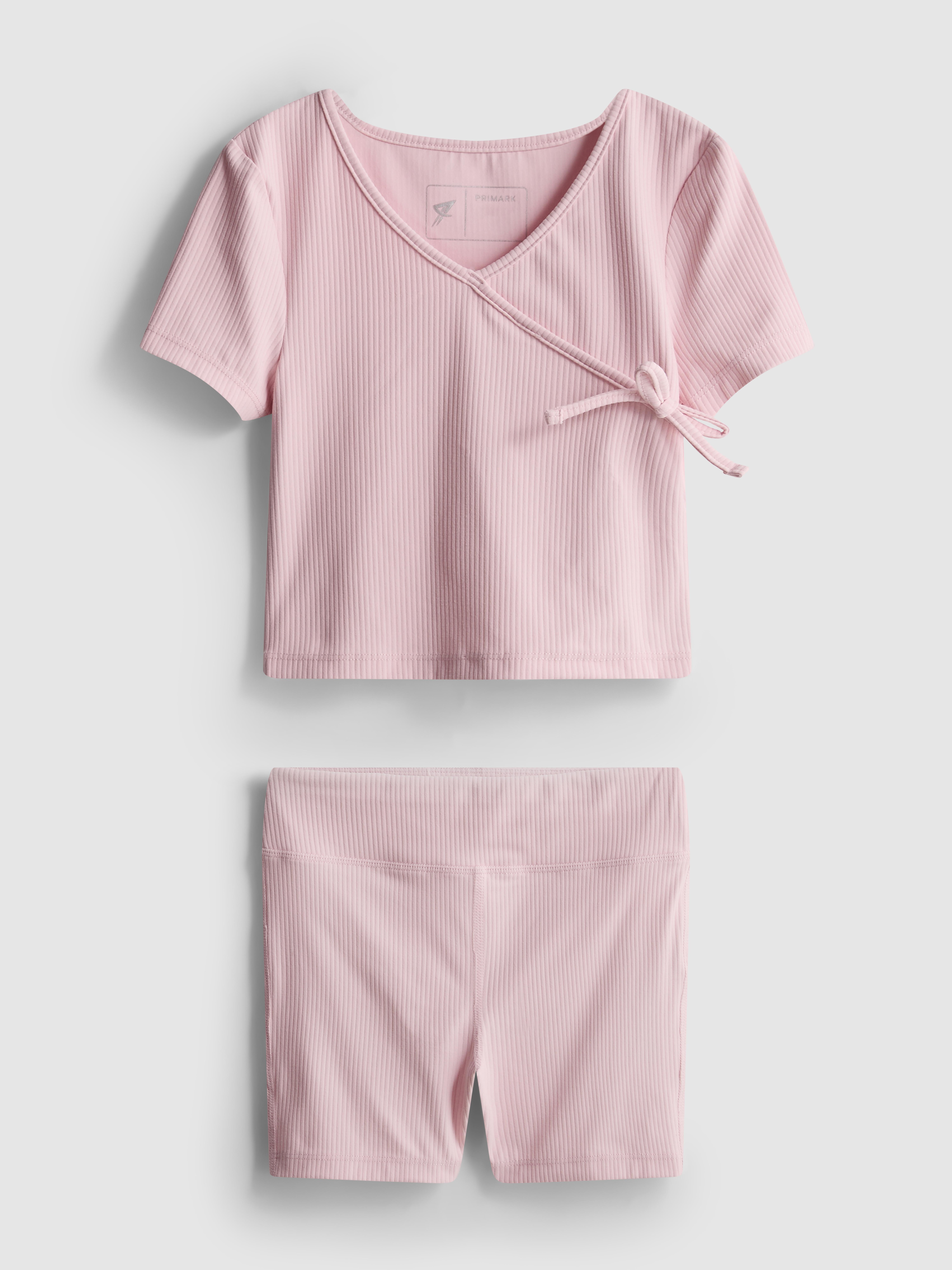 3-9 jr | Ultrazachte geribde sporttop en -short