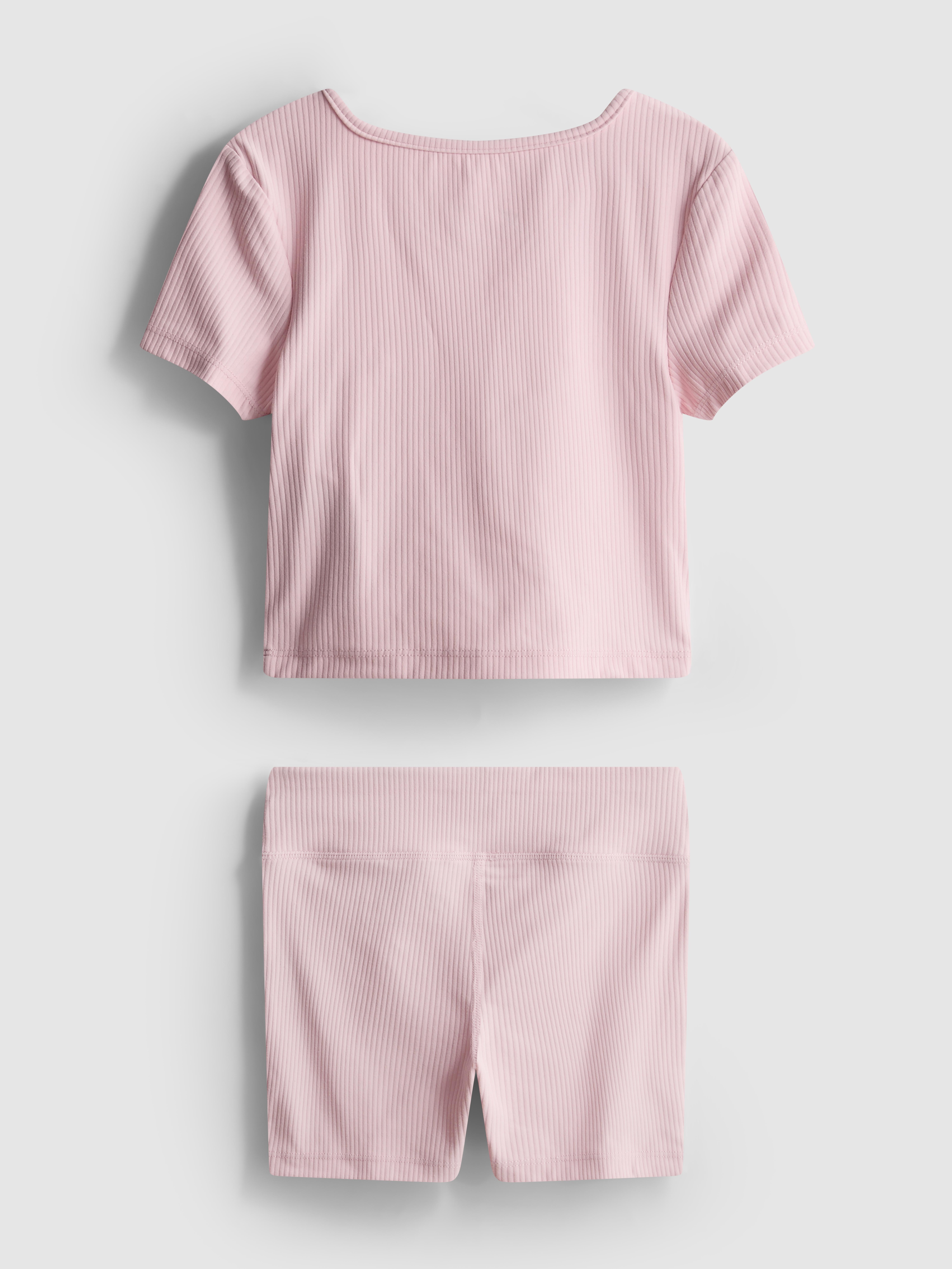 3-9 jr | Ultrazachte geribde sporttop en -short