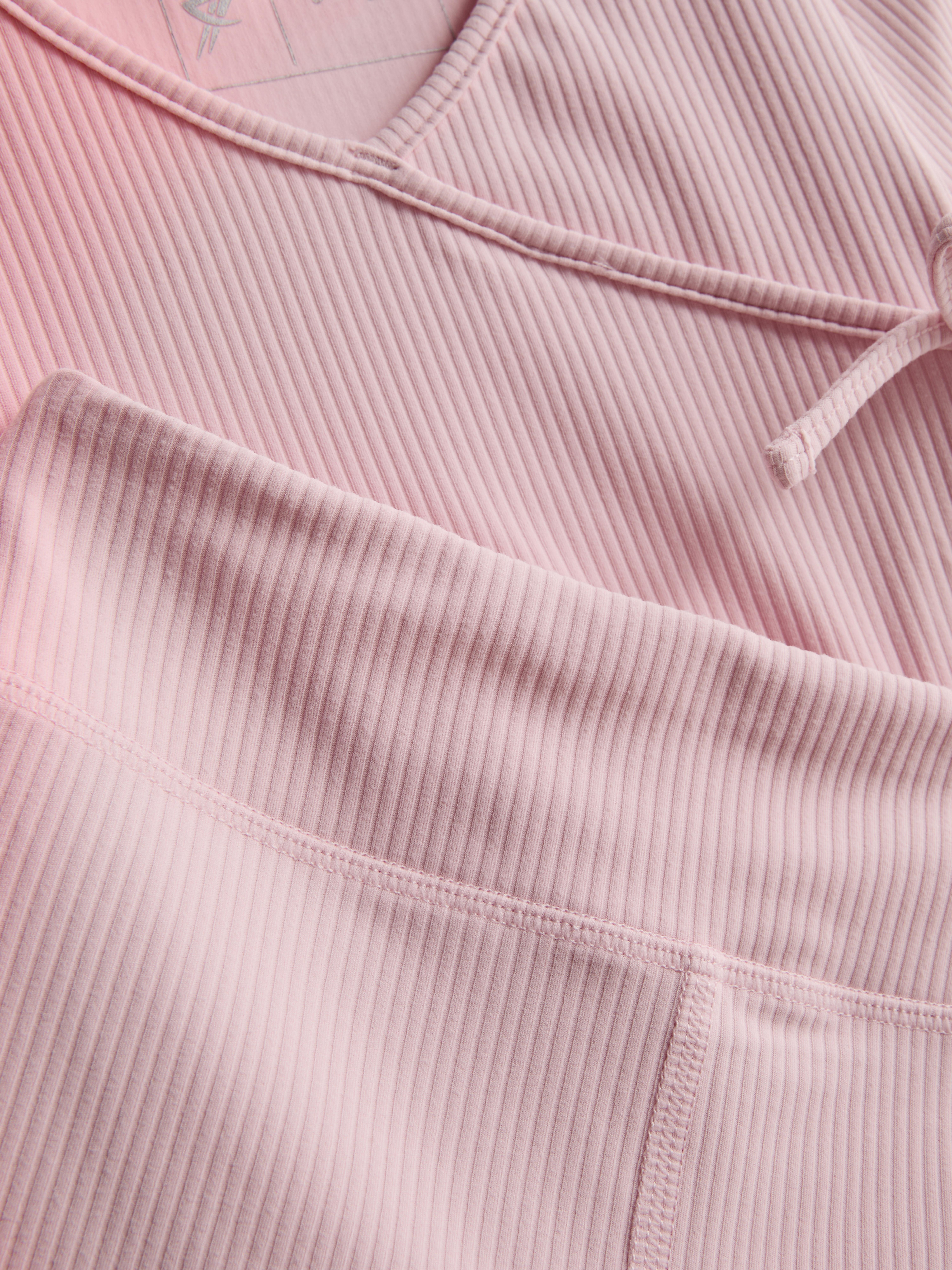 3-9 jr | Ultrazachte geribde sporttop en -short