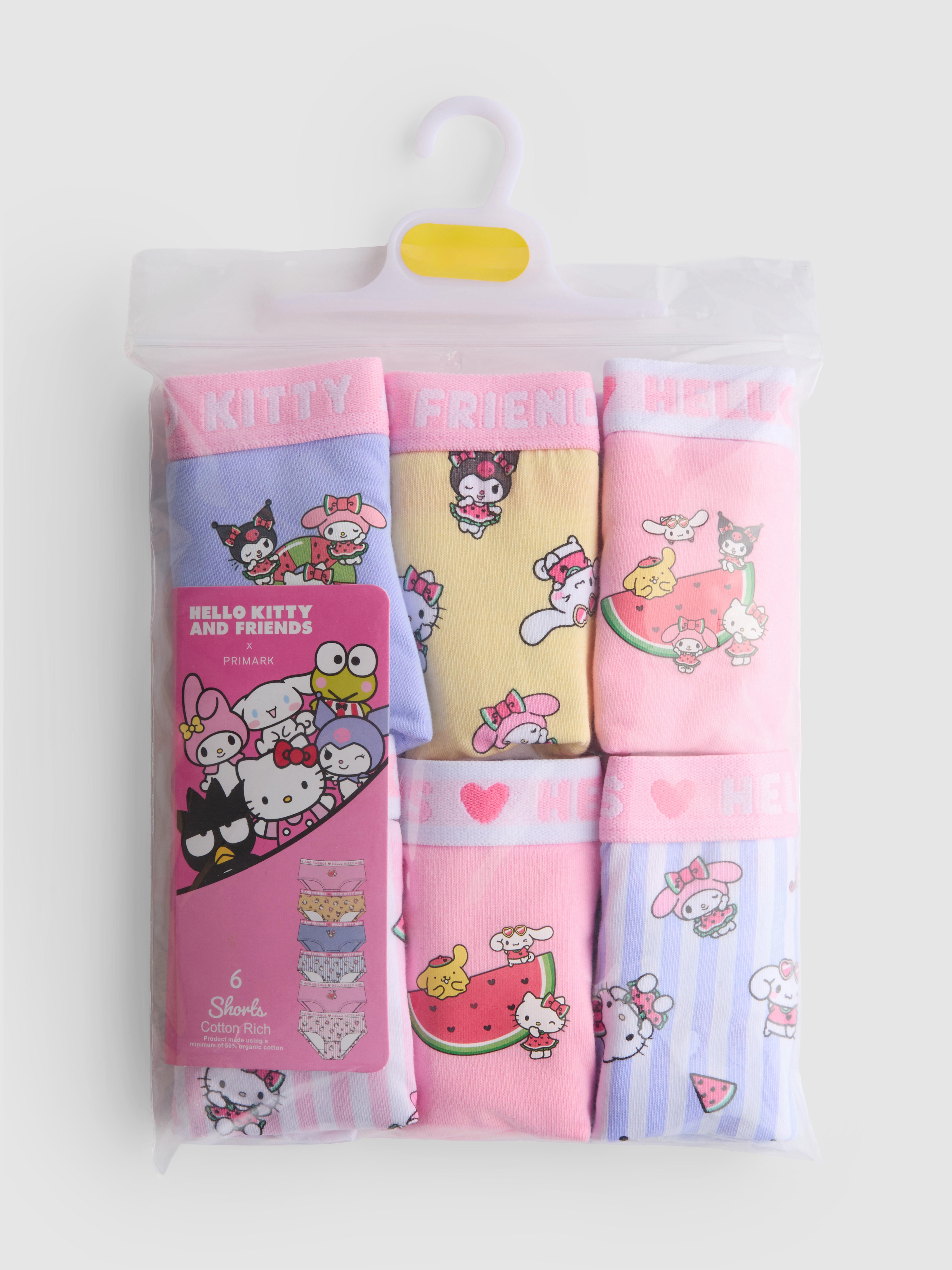 3-15yrs | 6pk Hello Kitty and Friends Hipster Briefs