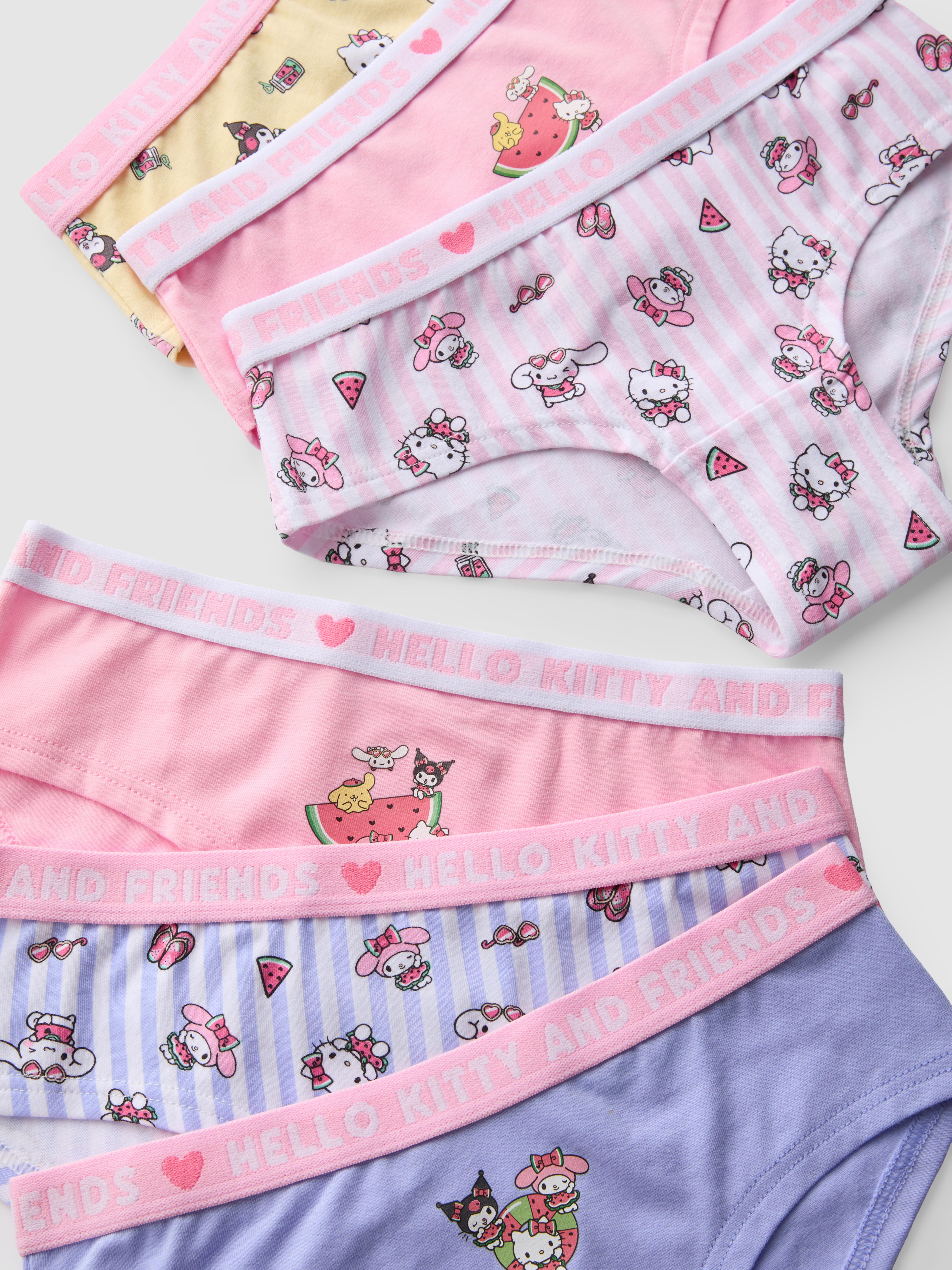 3-15yrs | 6pk Hello Kitty and Friends Hipster Briefs