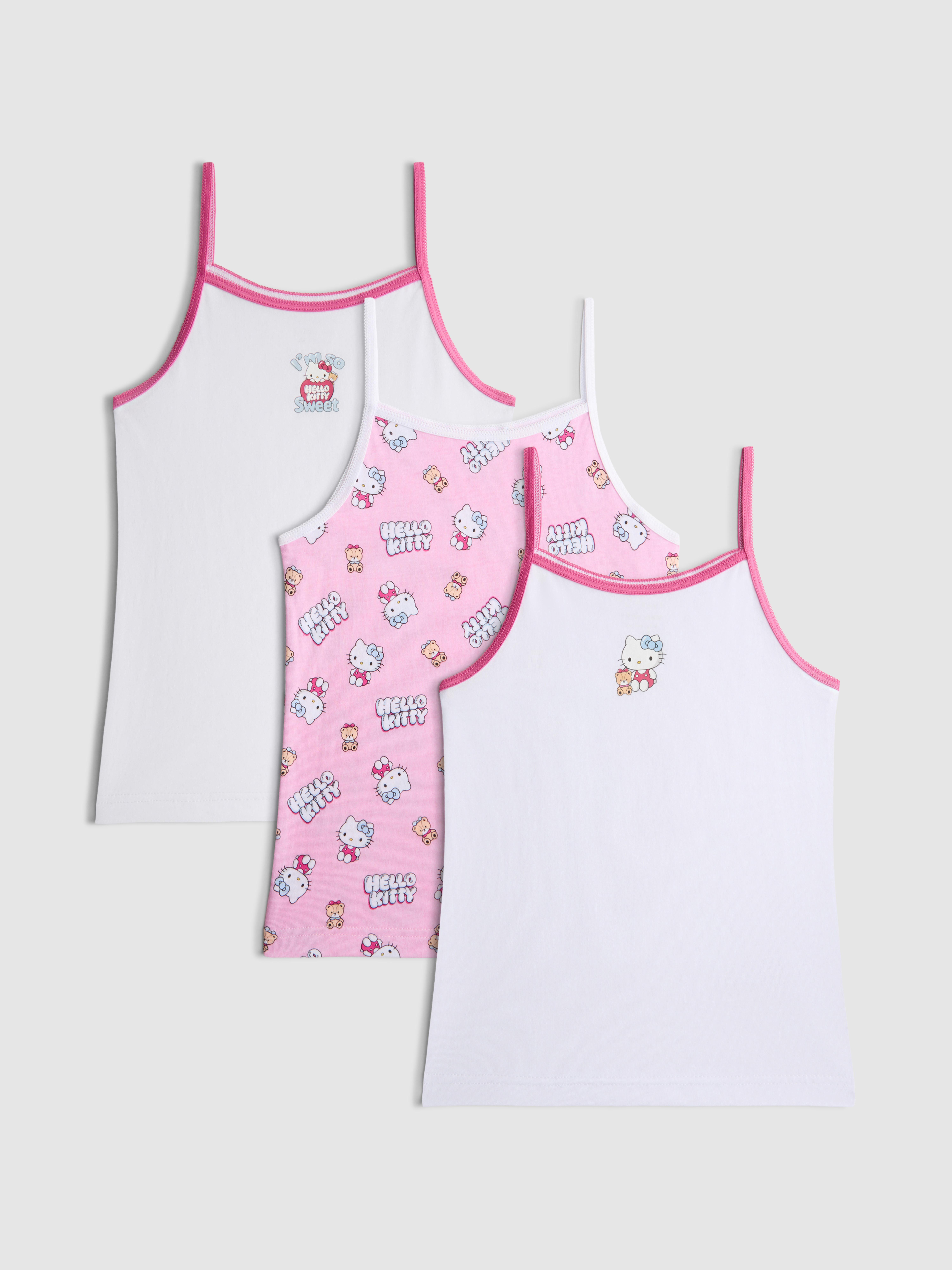 1.5-12yrs | 3pk Hello Kitty Cami Tops