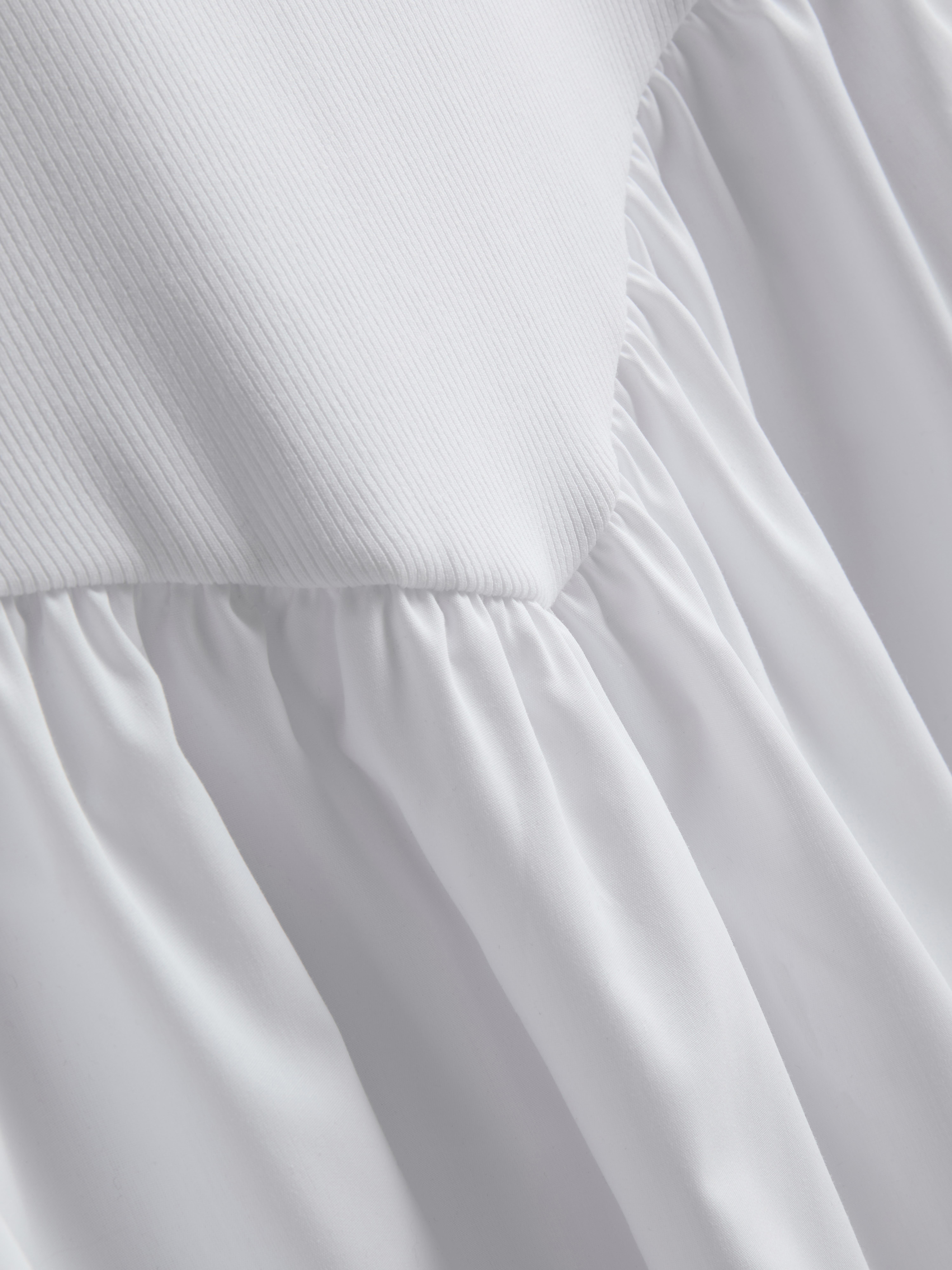 Mini robe corset en coton mélangé