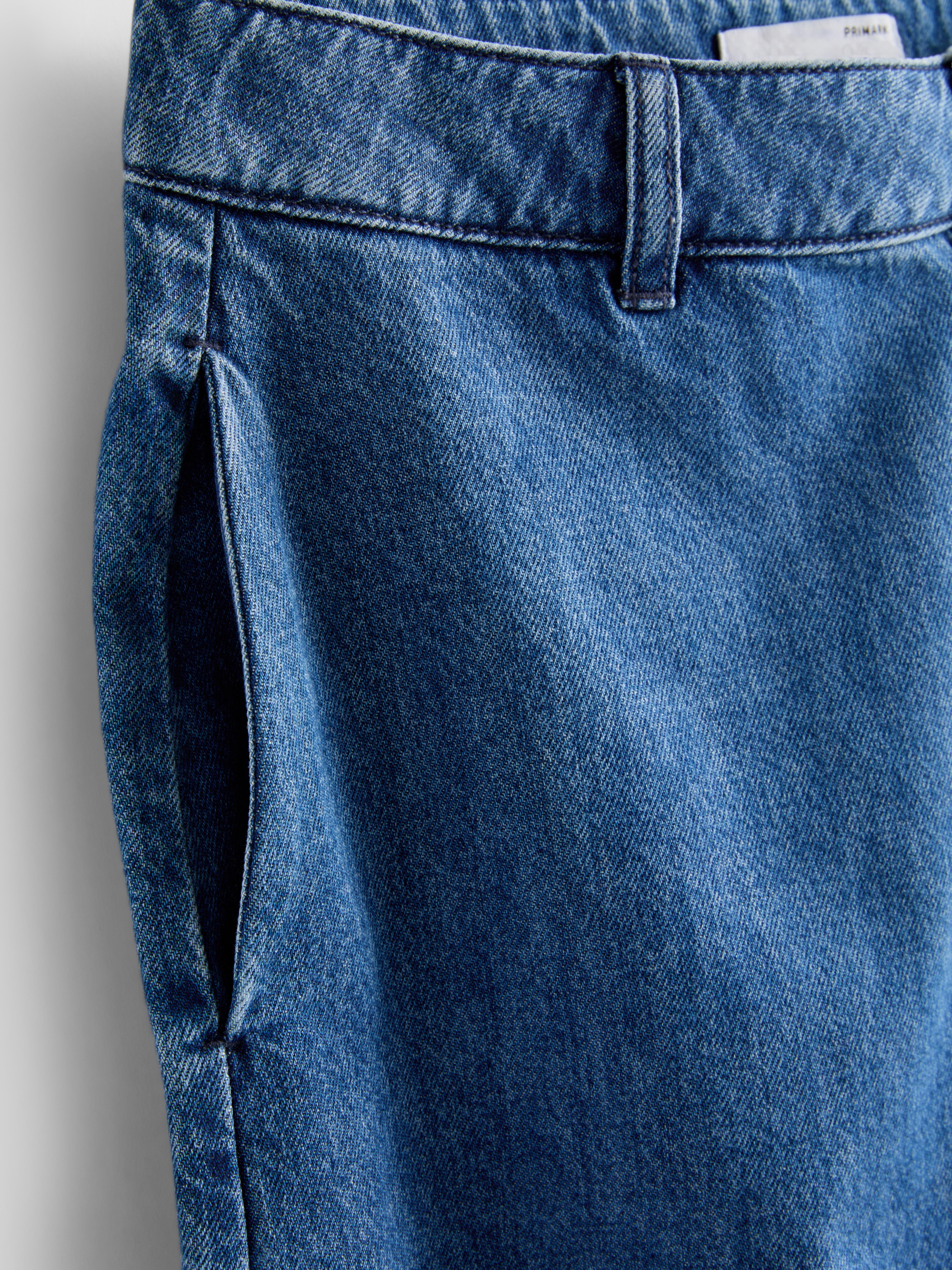 Denim-Bermudashorts aus Baumwolle
