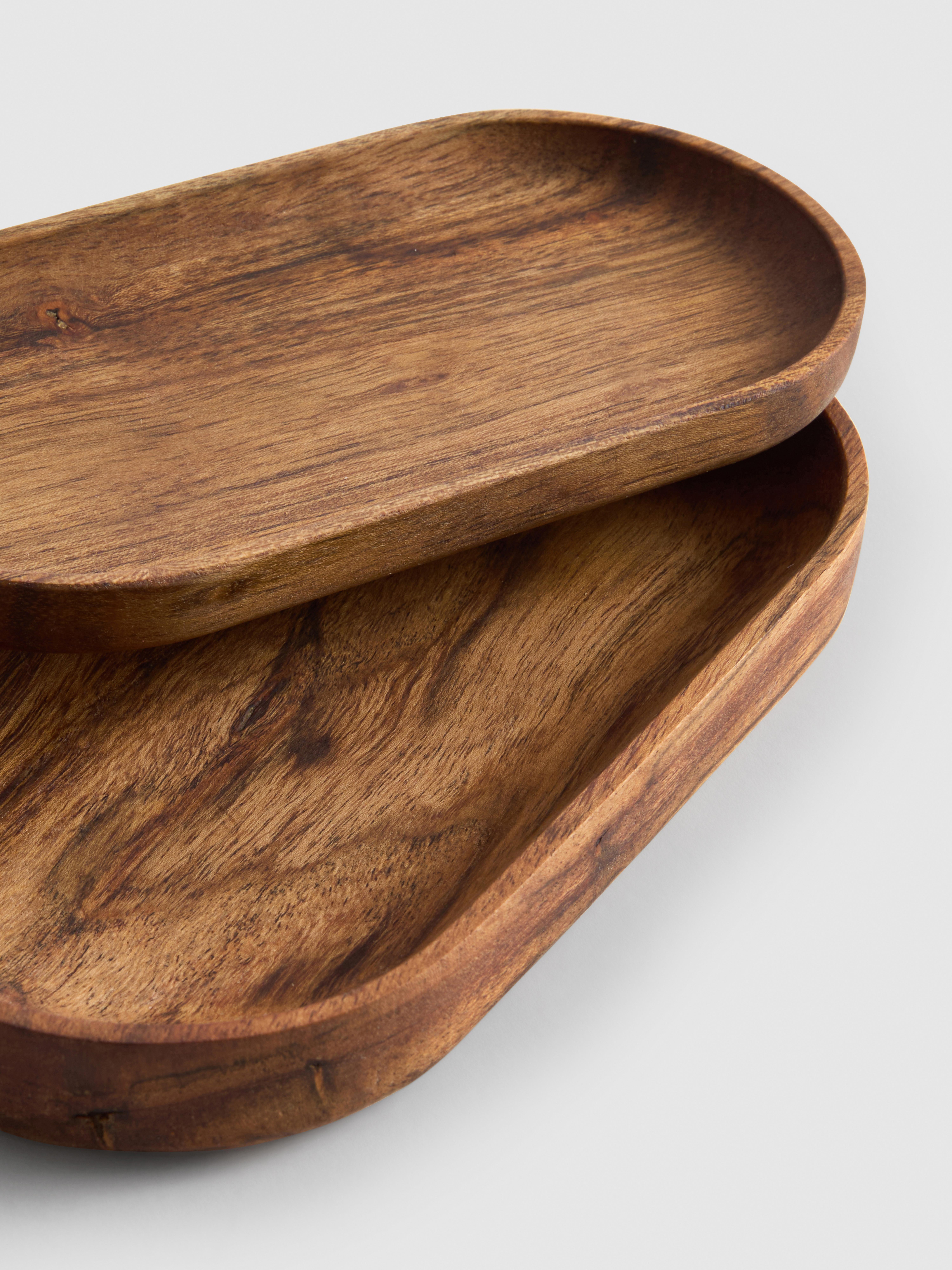 Rayher 62958505 plateau en bois 100% FSC, tablette décorative 24x17 cm, nature