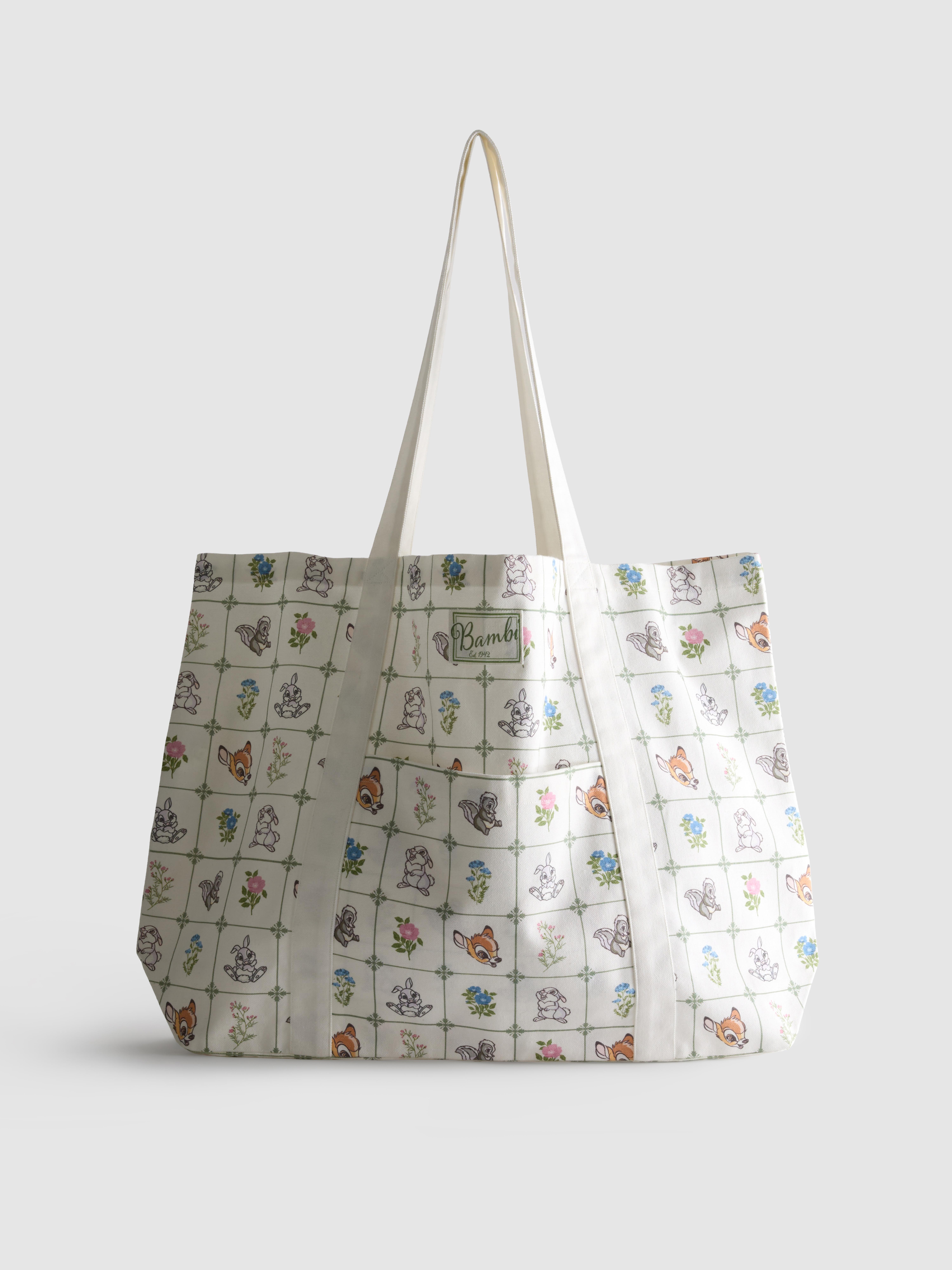 Duża torba z bawełnianego płótna z motywem Disneya