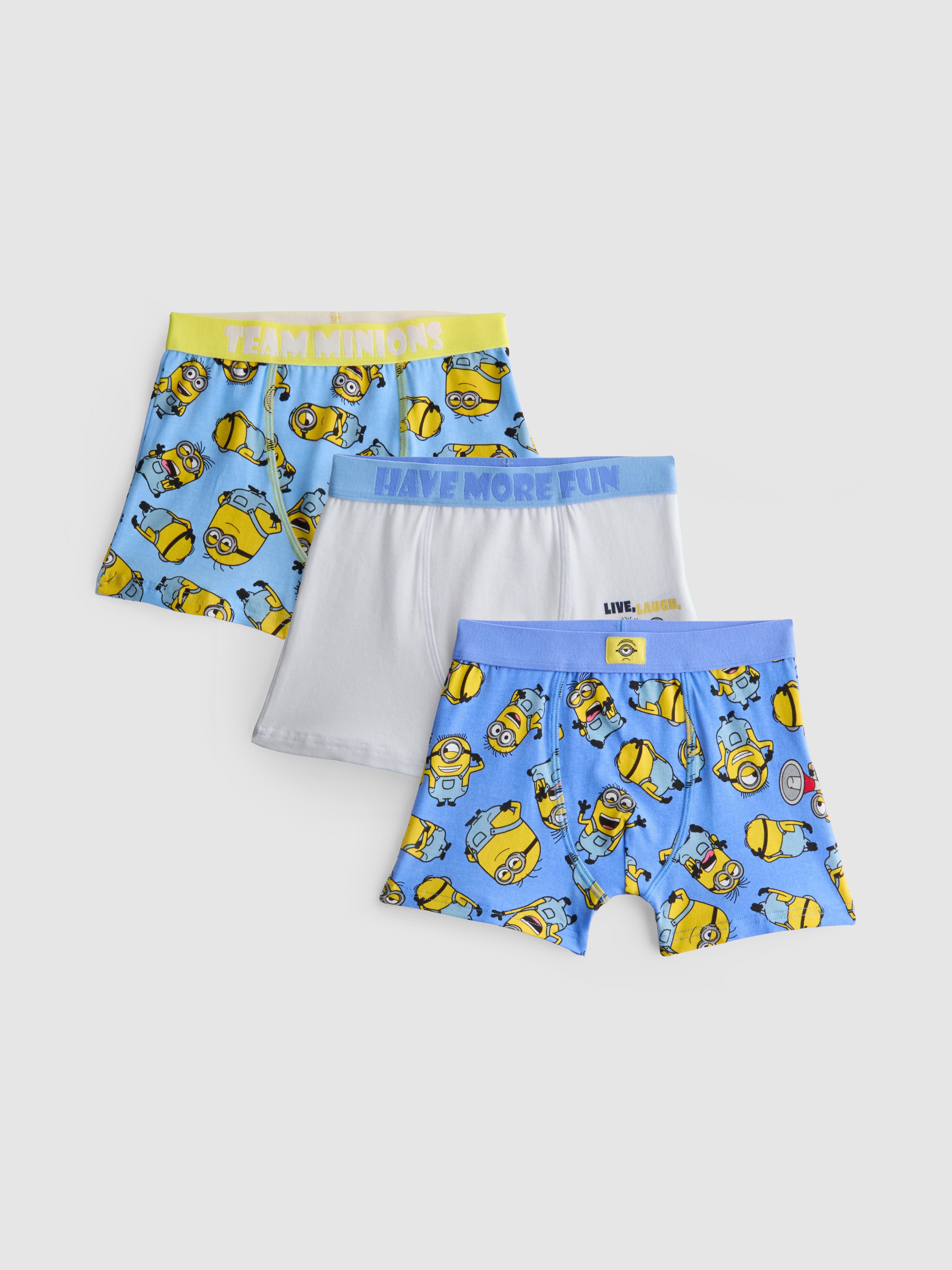 1,5-11 anni | 3 boxer a tema Minions