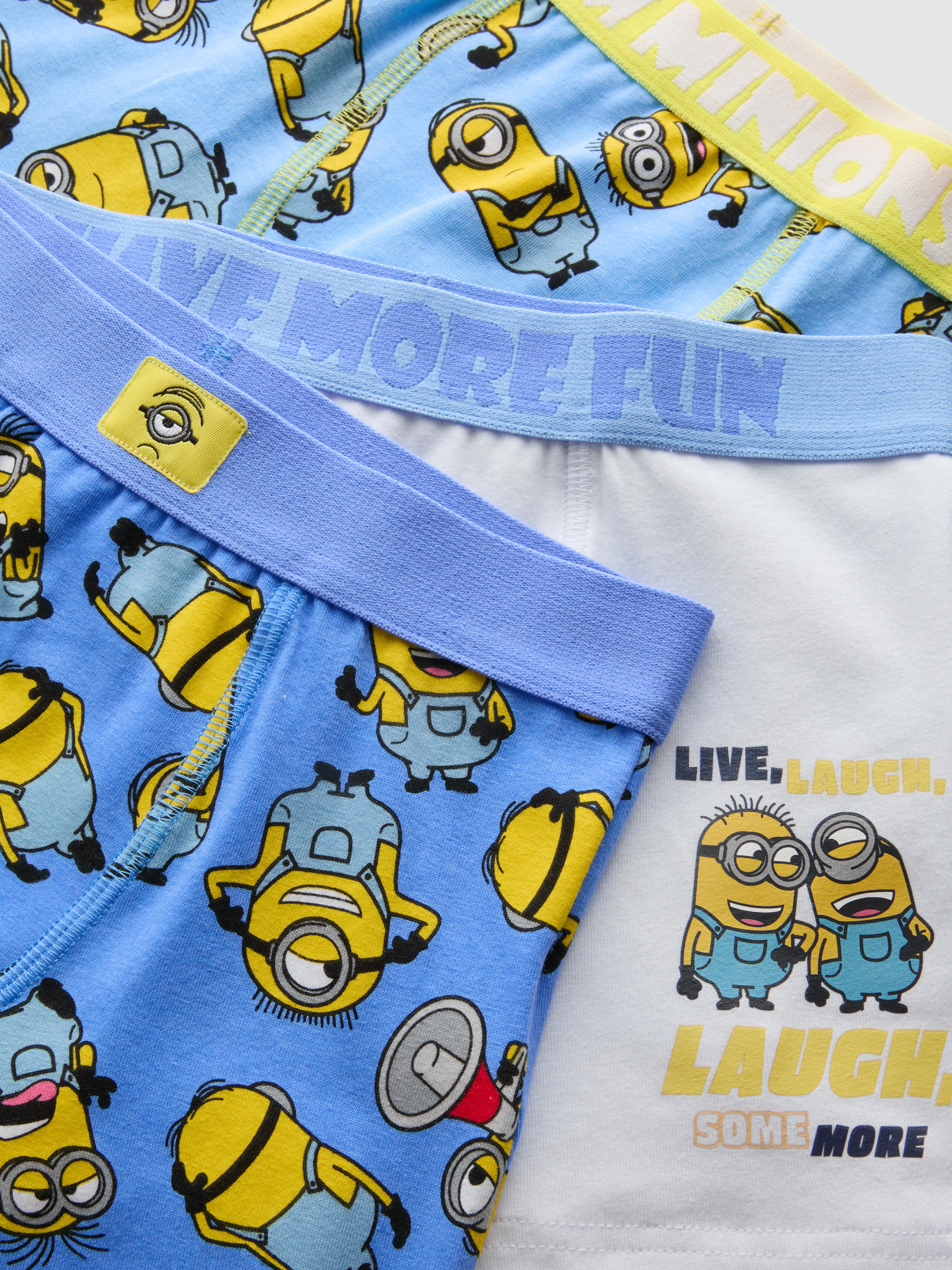 1,5–11 Jahre | „Ich – Einfach unverbesserlich“ Minions-Unterhosen, 3er-Pack