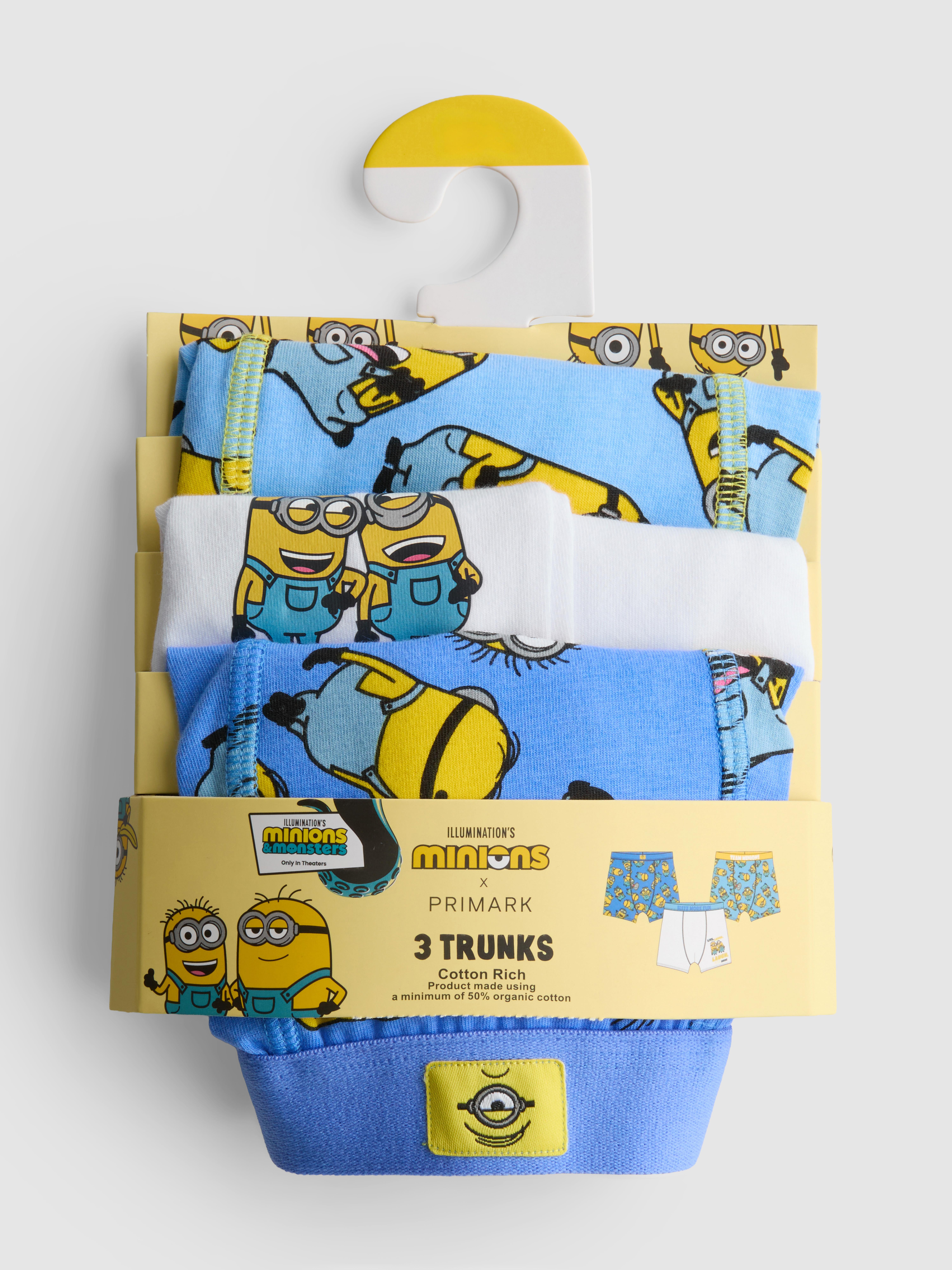 1,5–11 Jahre | „Ich – Einfach unverbesserlich“ Minions-Unterhosen, 3er-Pack