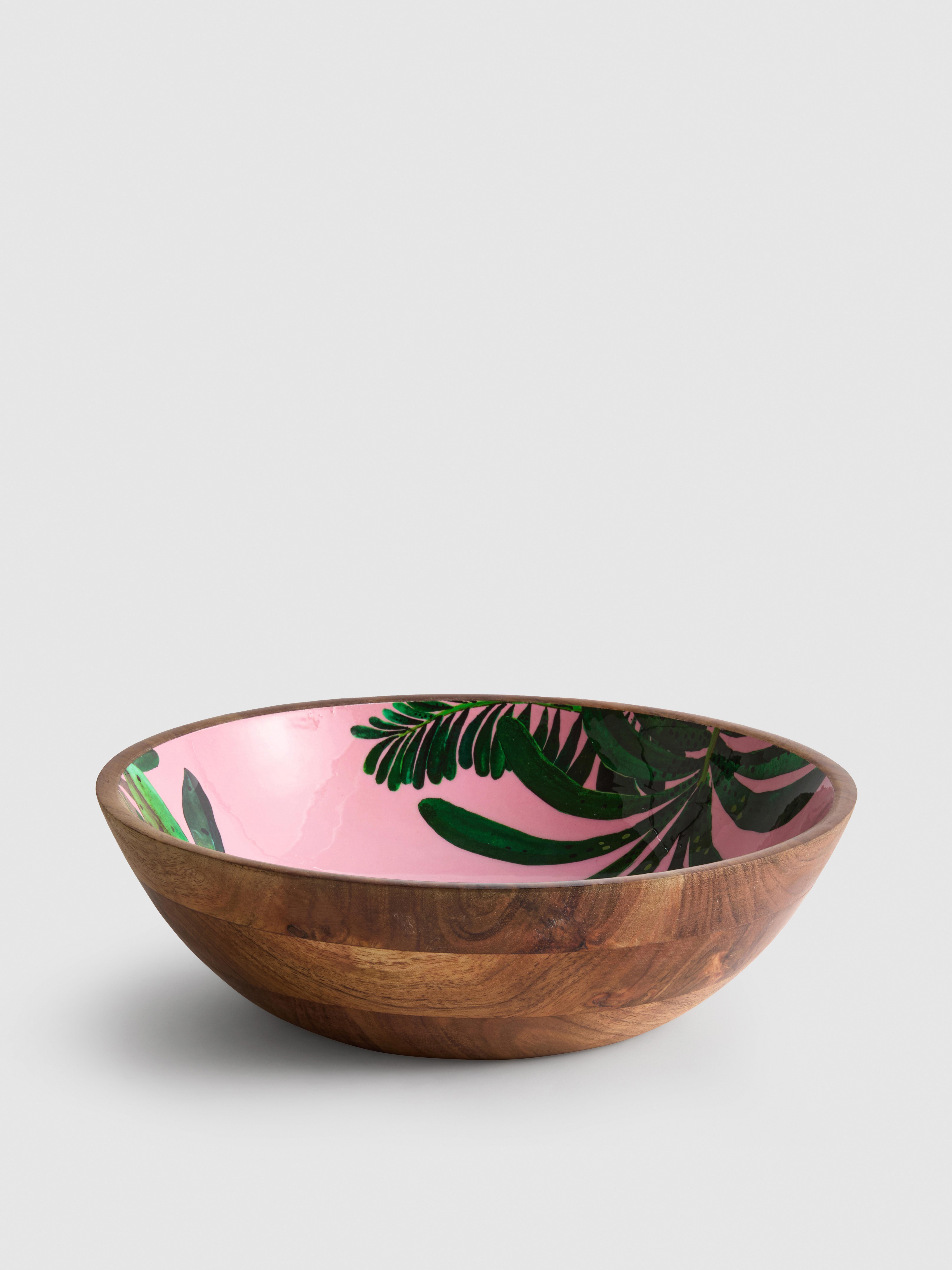 Decoratieve houten serveerschaal