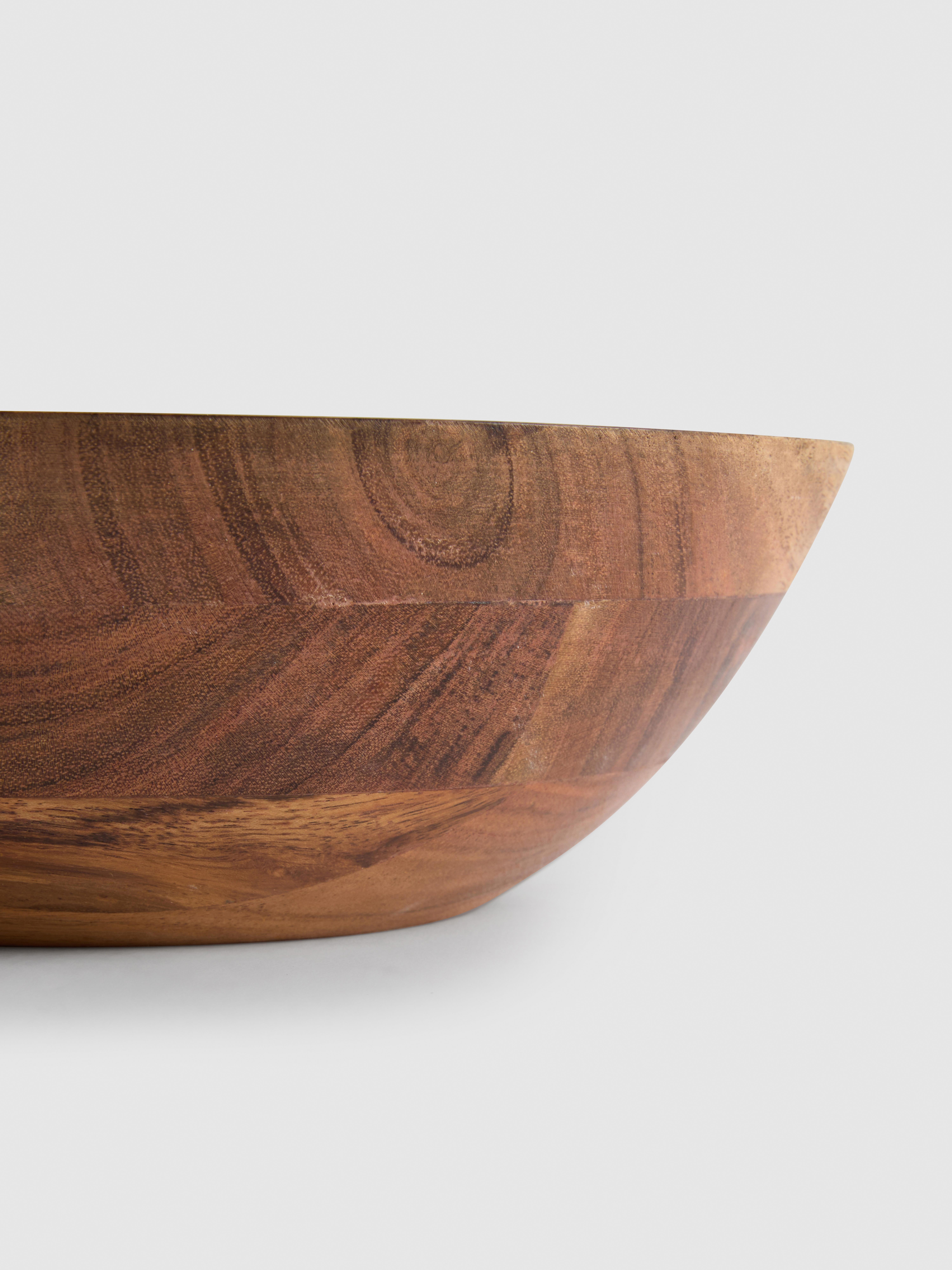 Decoratieve houten serveerschaal