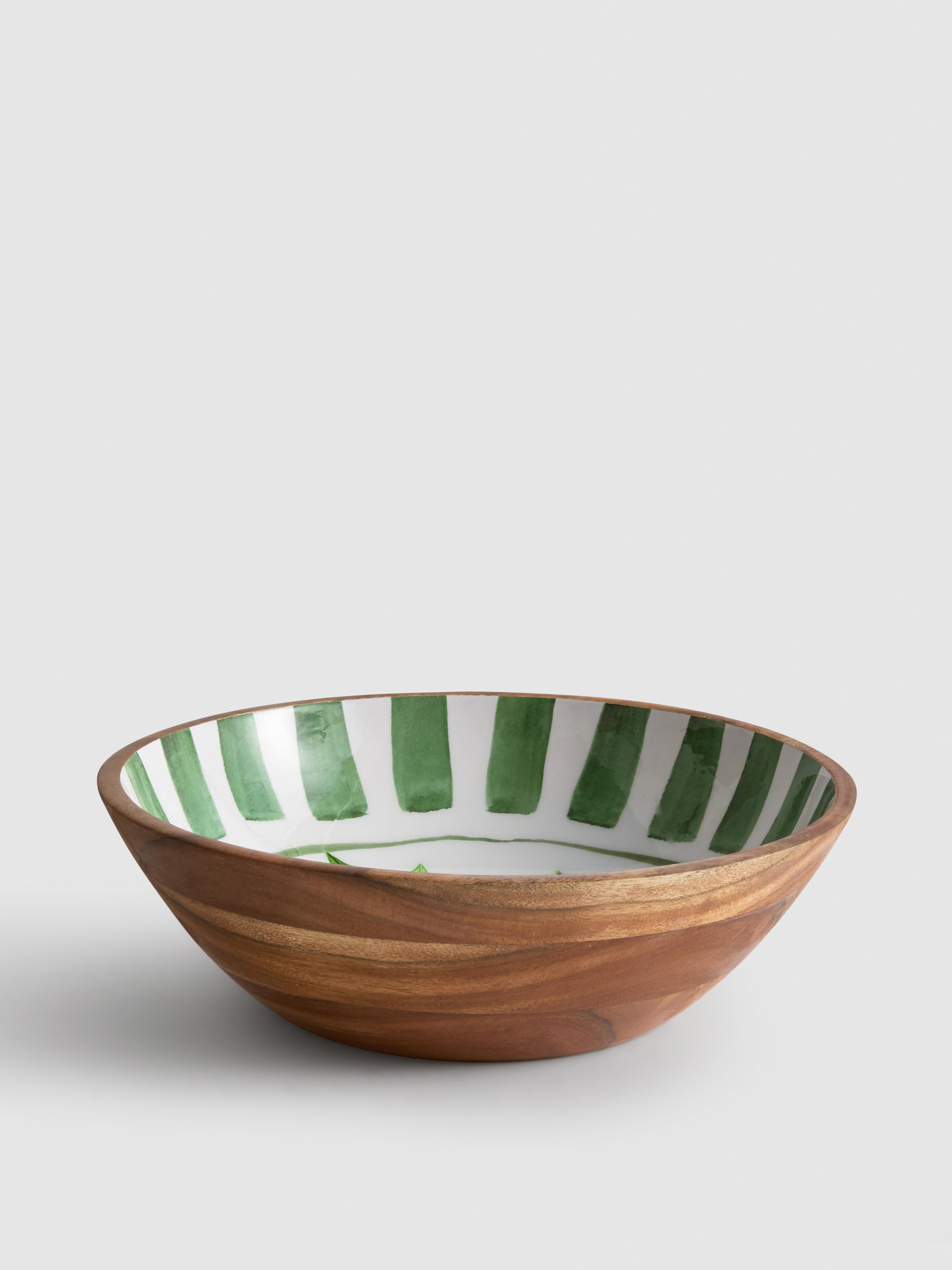 Cuenco decorativo para servir de madera