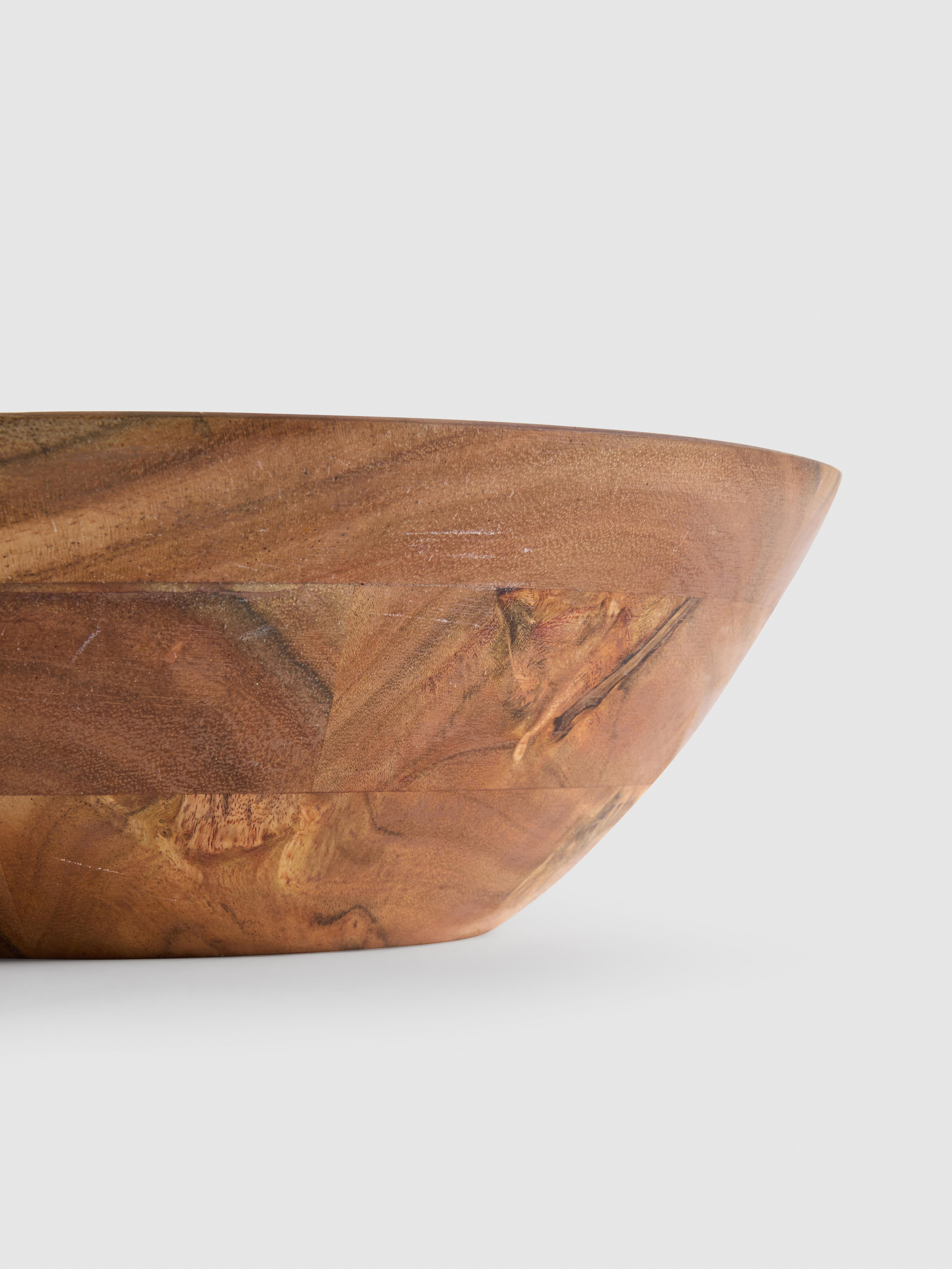 Decorative Wooden Serving Bowl