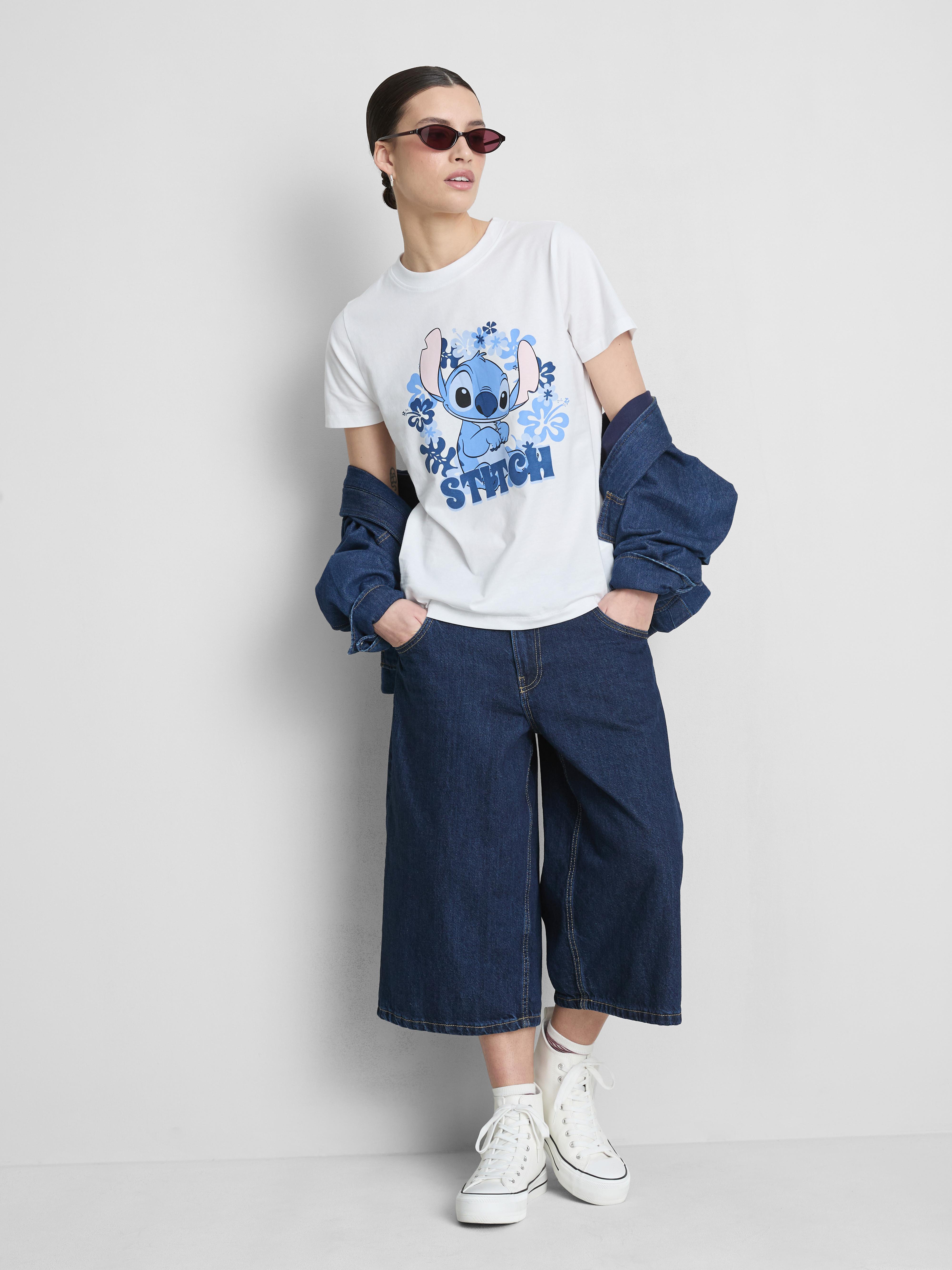 T-shirt met print Disney's Stitch