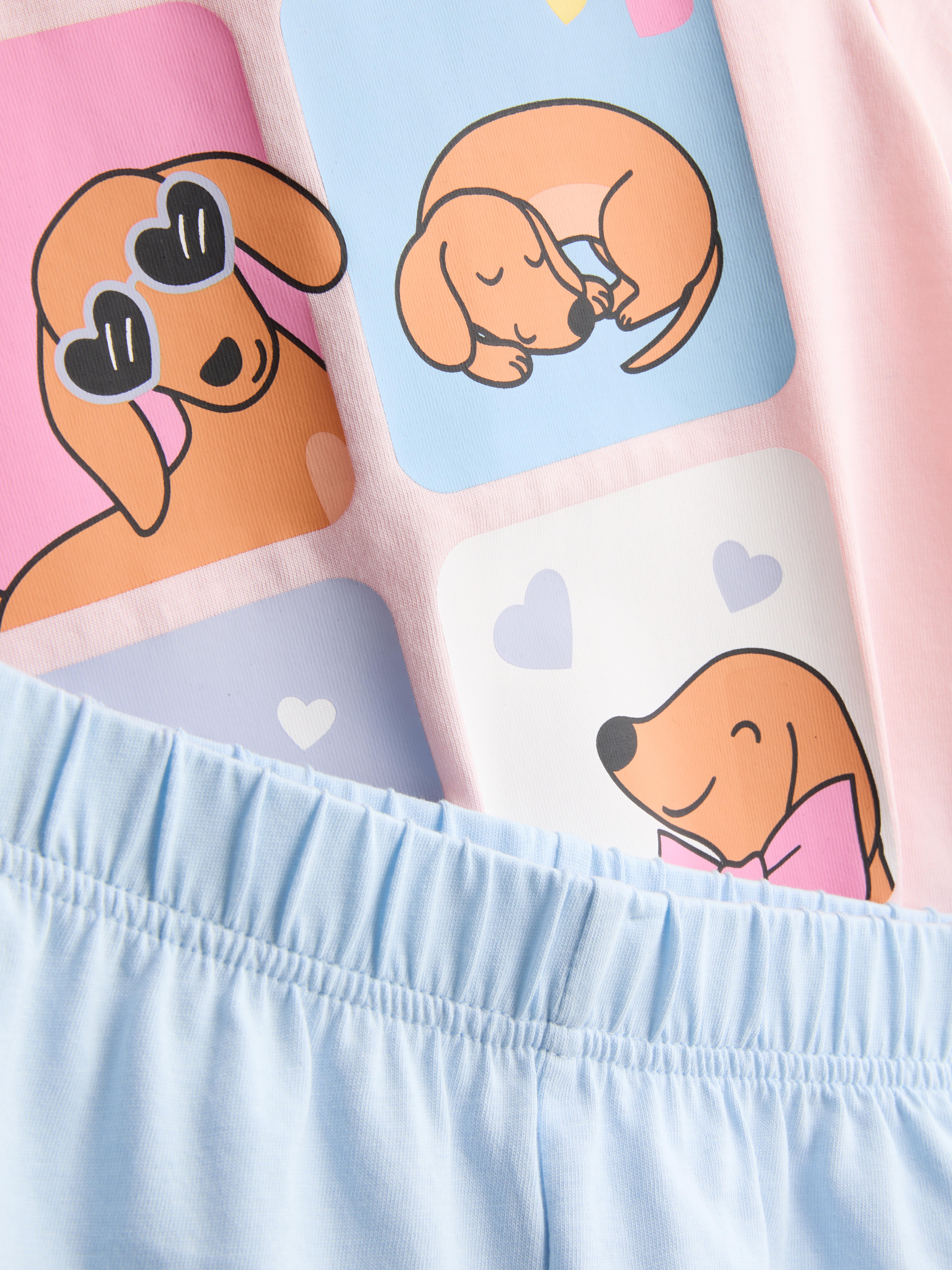 18 mois–8 ans | Lot de 2 pyjamas short à motifs chien