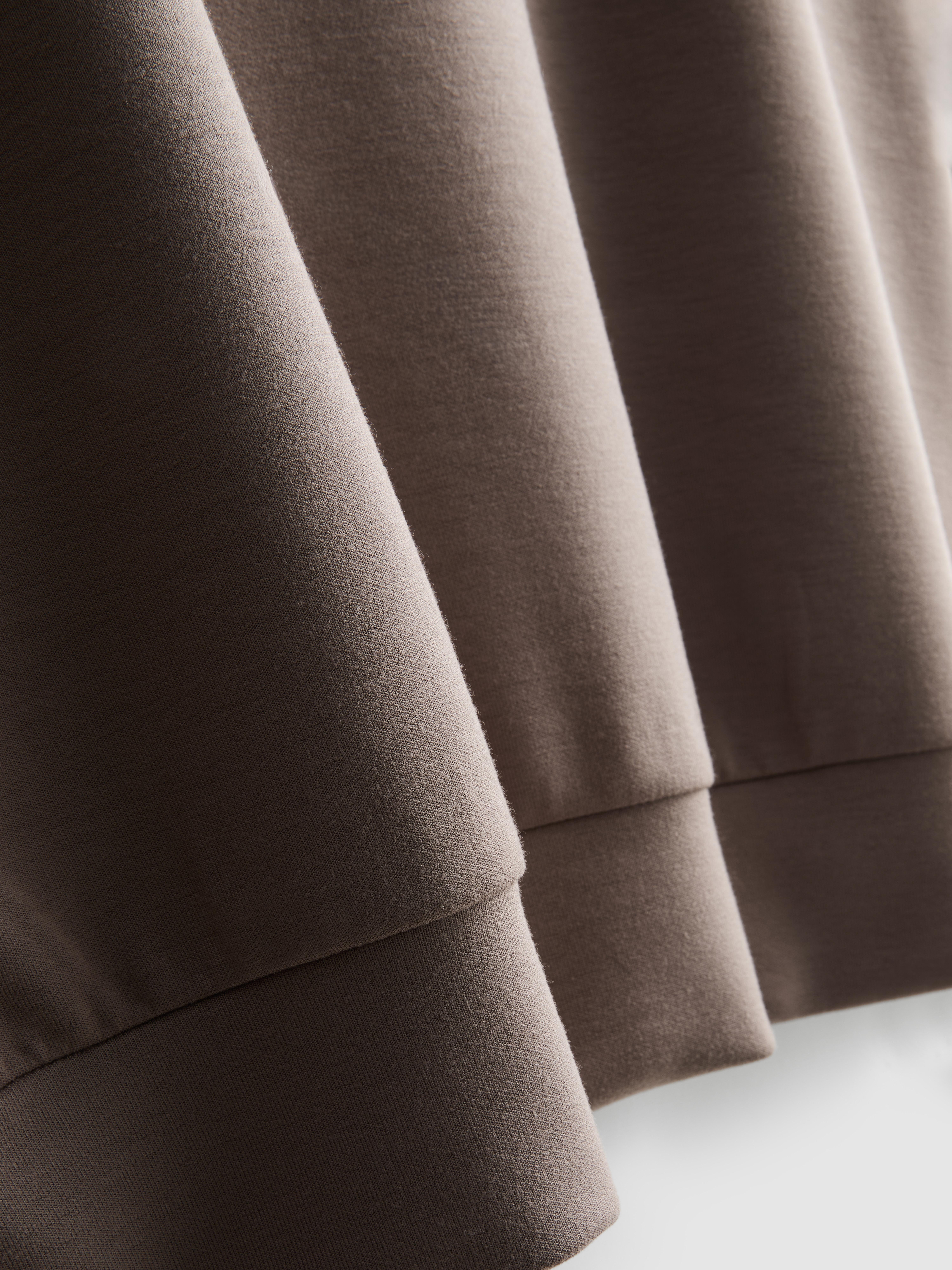 Women's Taupe Active Round Neck Sweatshirt