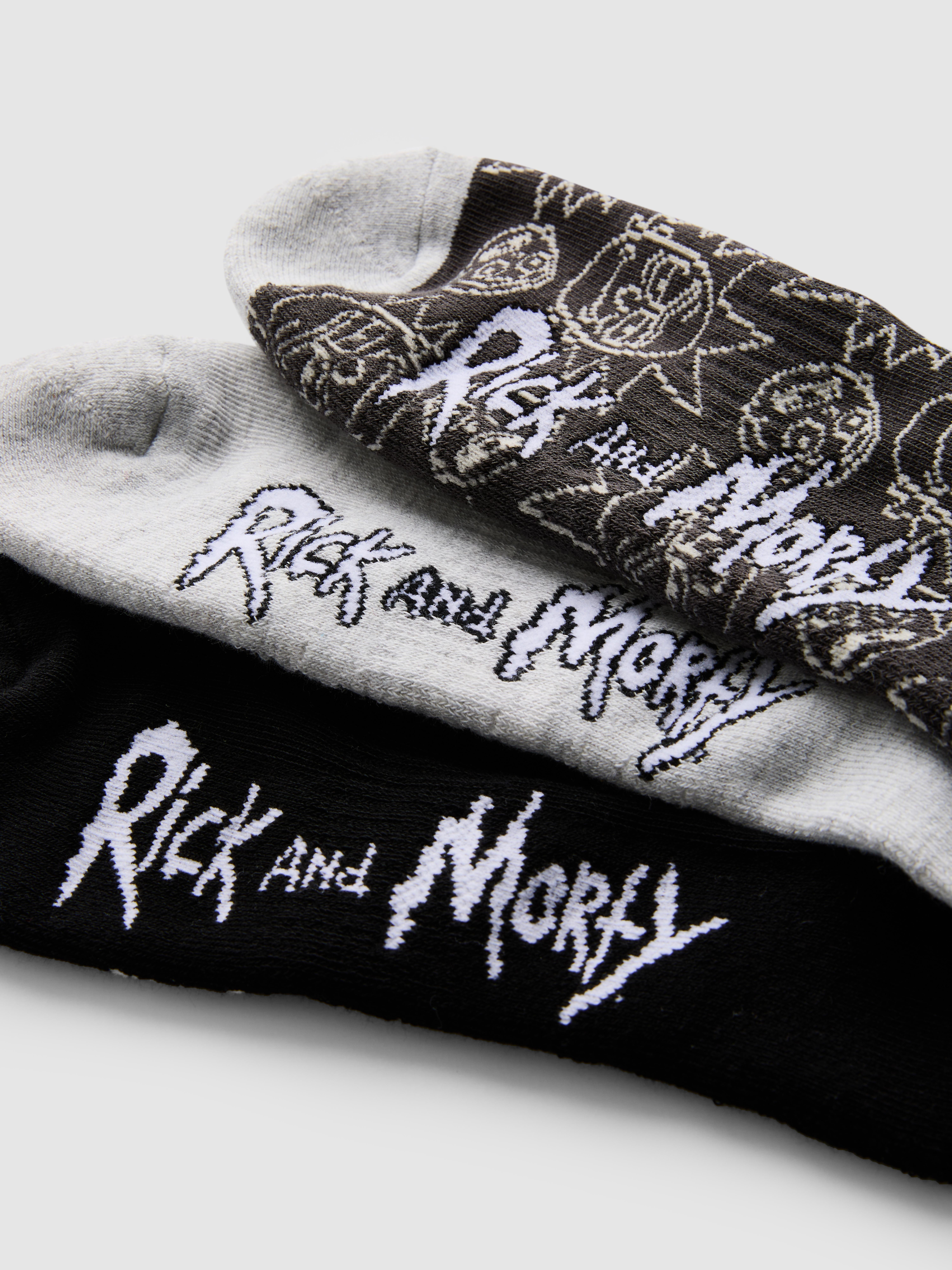 Pack de 3 calcetines altos de Rick y Morty