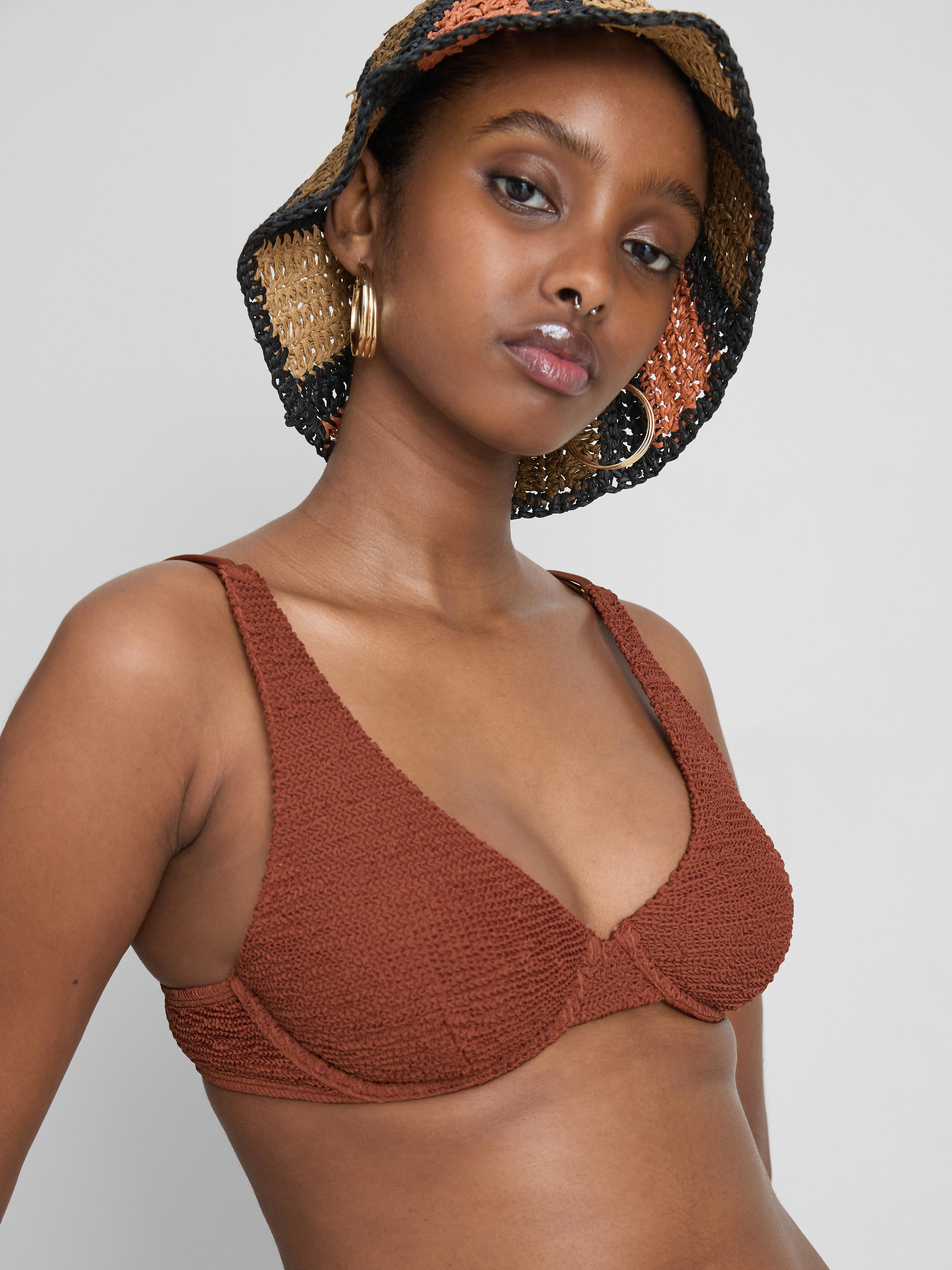 Crinkle Underwire Bikini Top