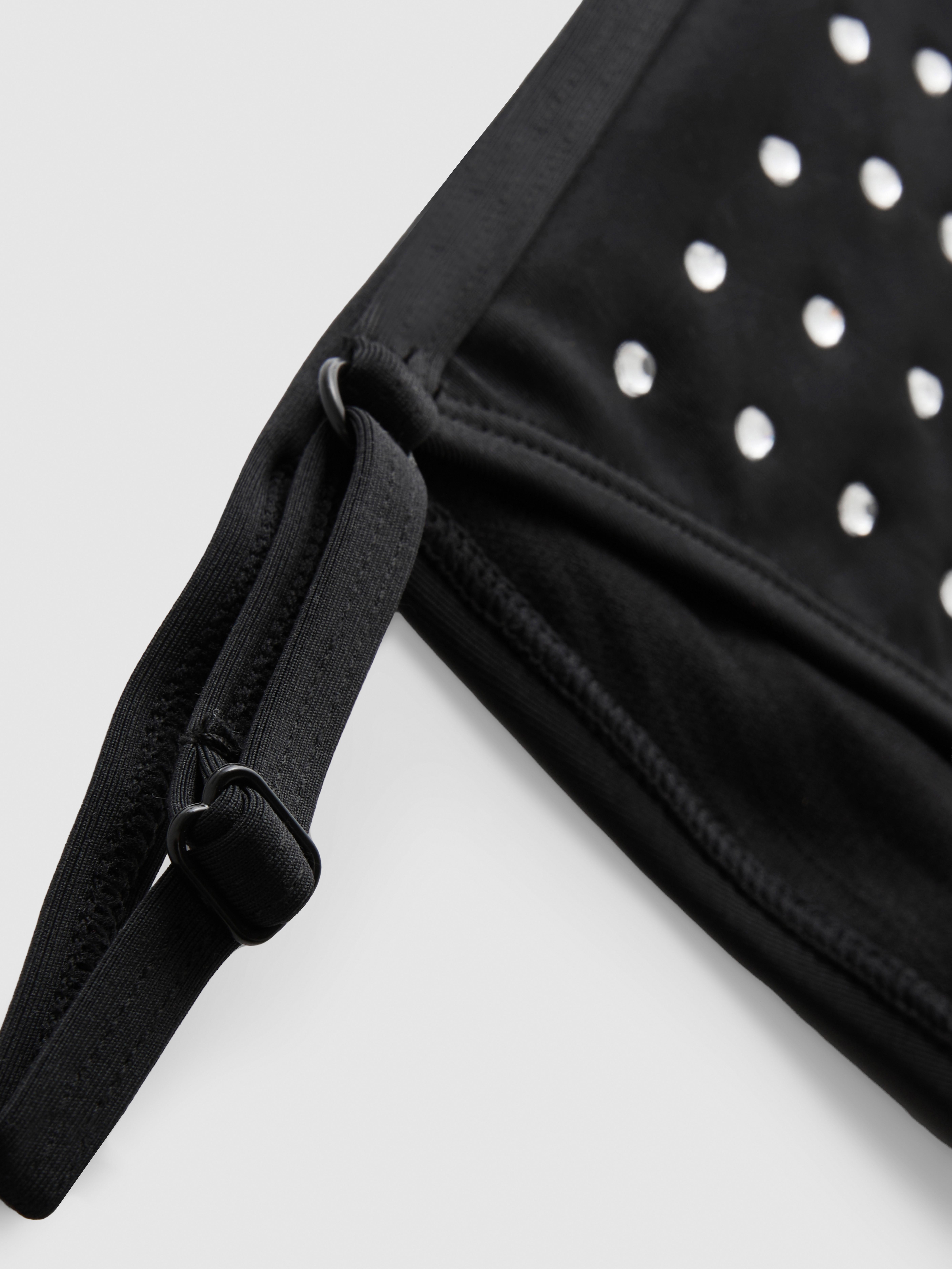 Studded Rhinestone Bikini Bottoms