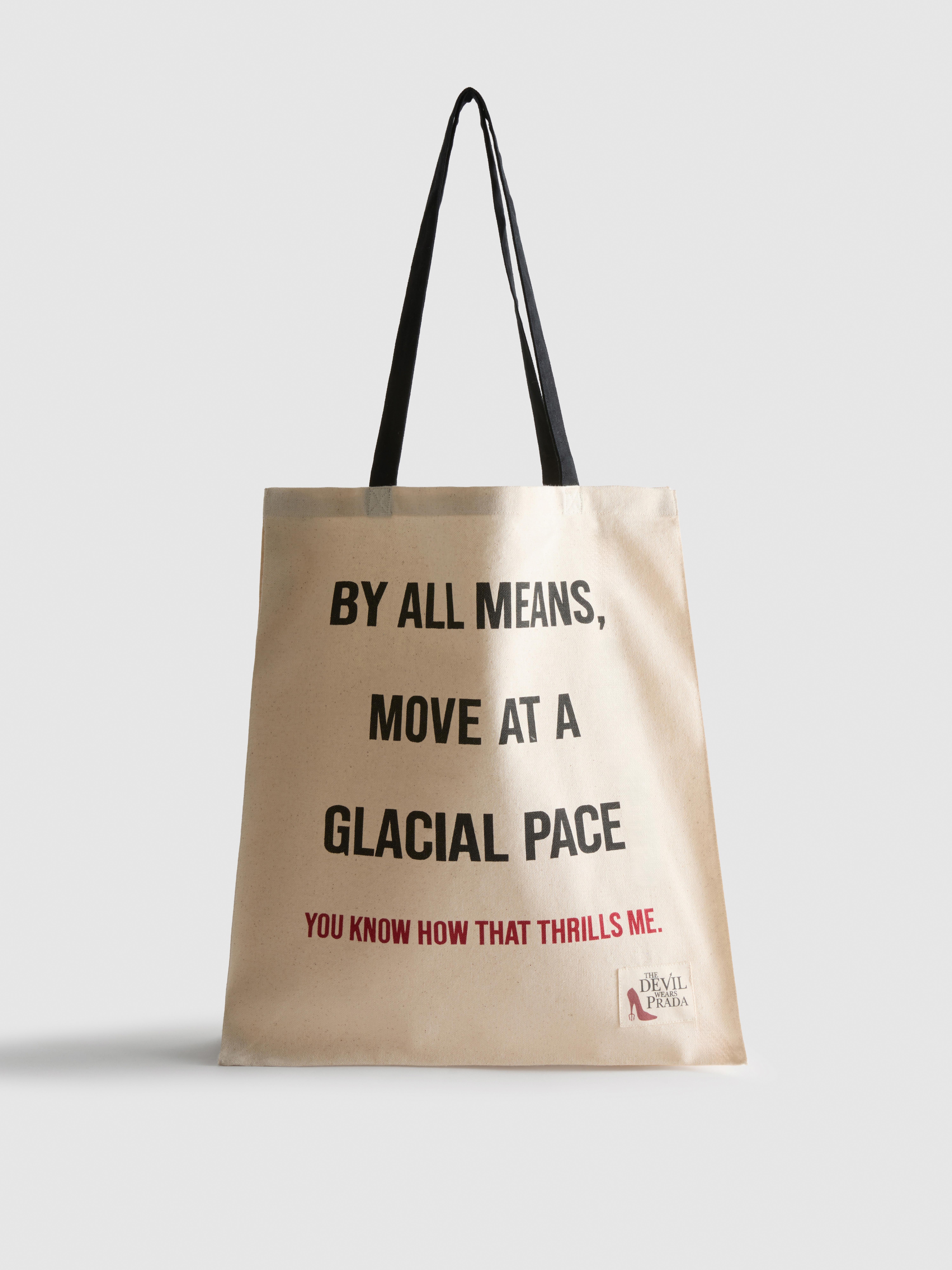 The Devil Wears Prada Canvas Slogan Shopper Bag