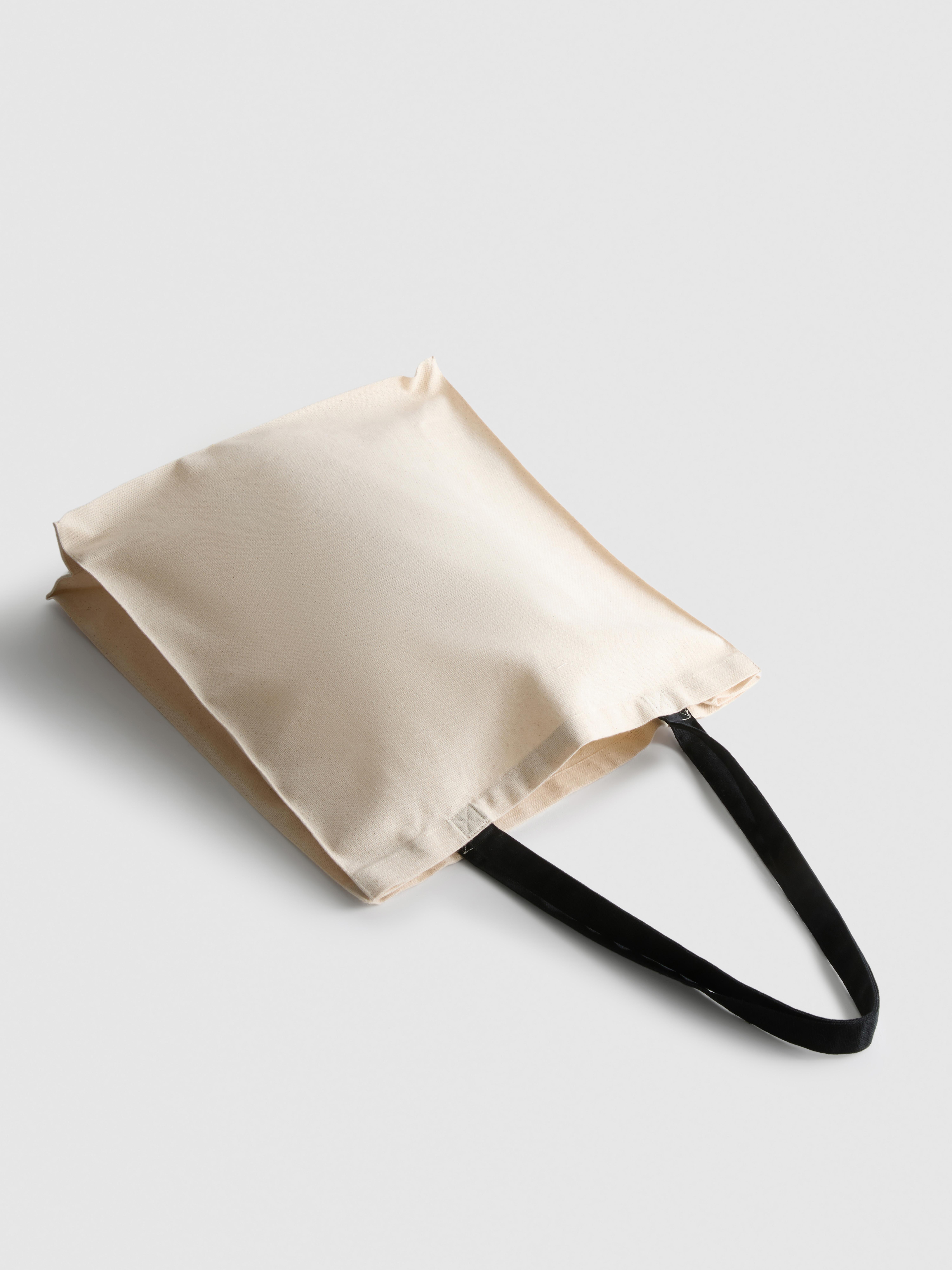 Borsa shopper in tela scritta Il diavolo veste Prada