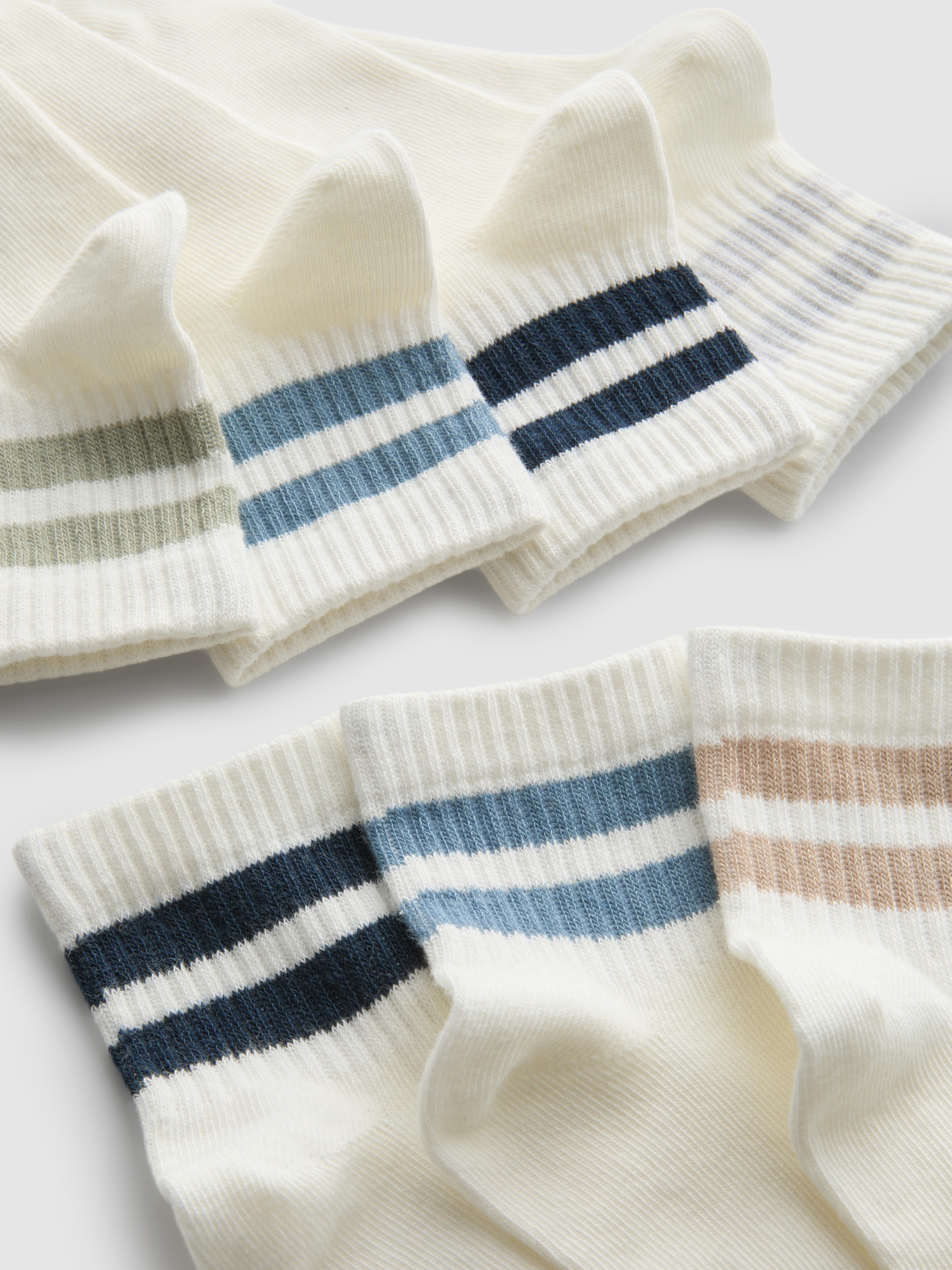 7pk Cotton Rich Quarter Sports Socks