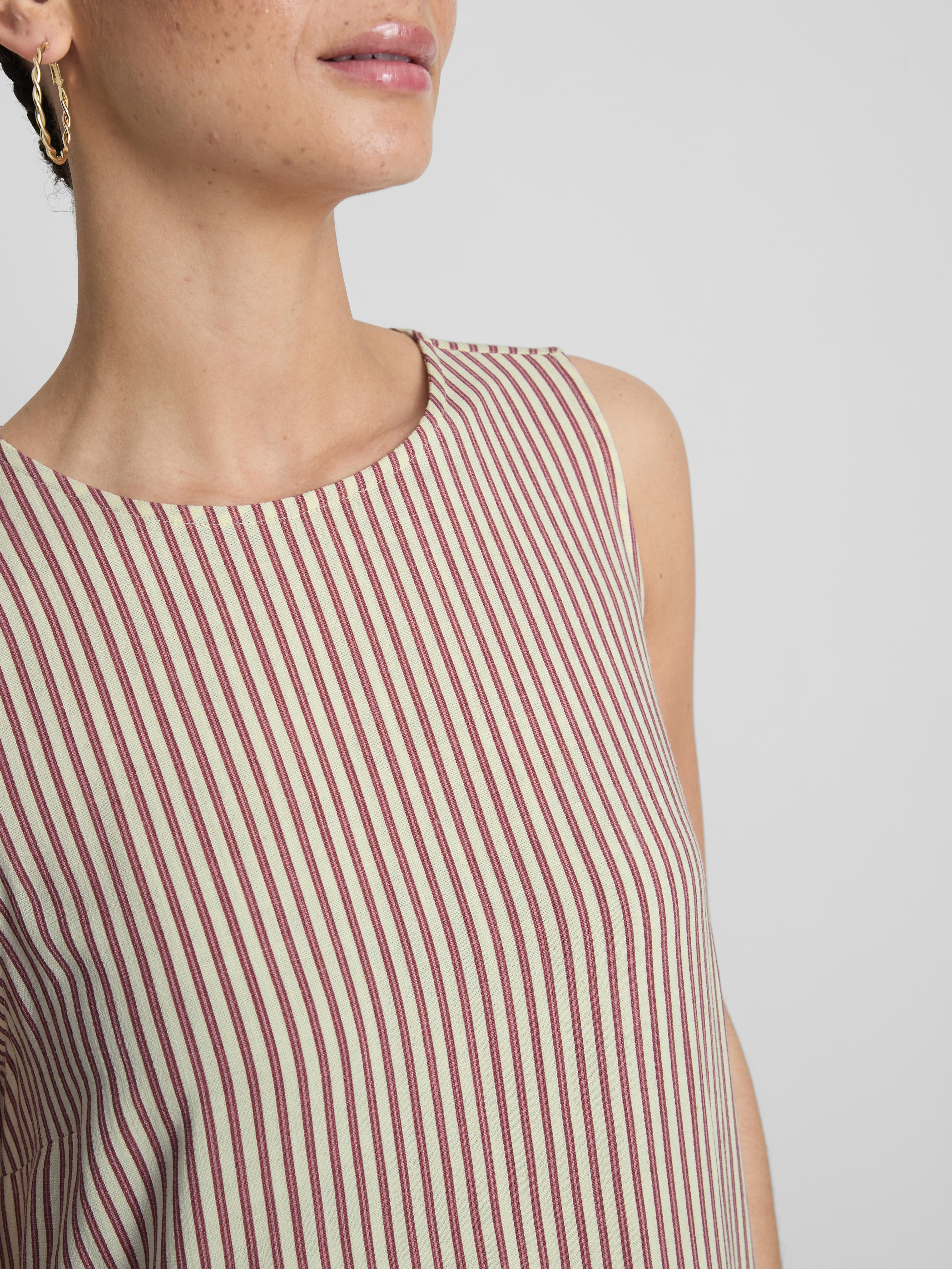 Ärmelloses Trapez-Maxikleid