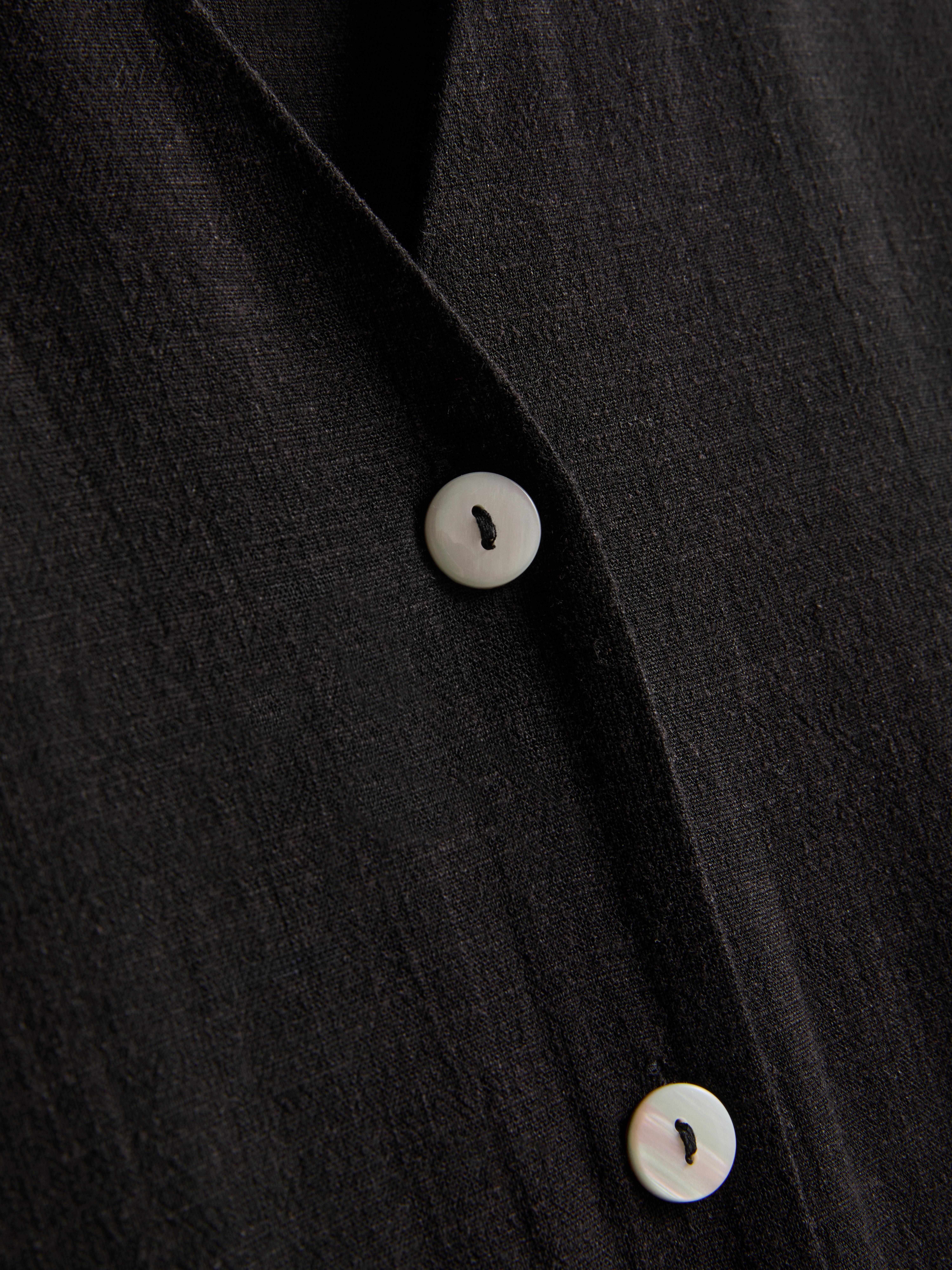 V-Neck Button Through Maxi Dress
