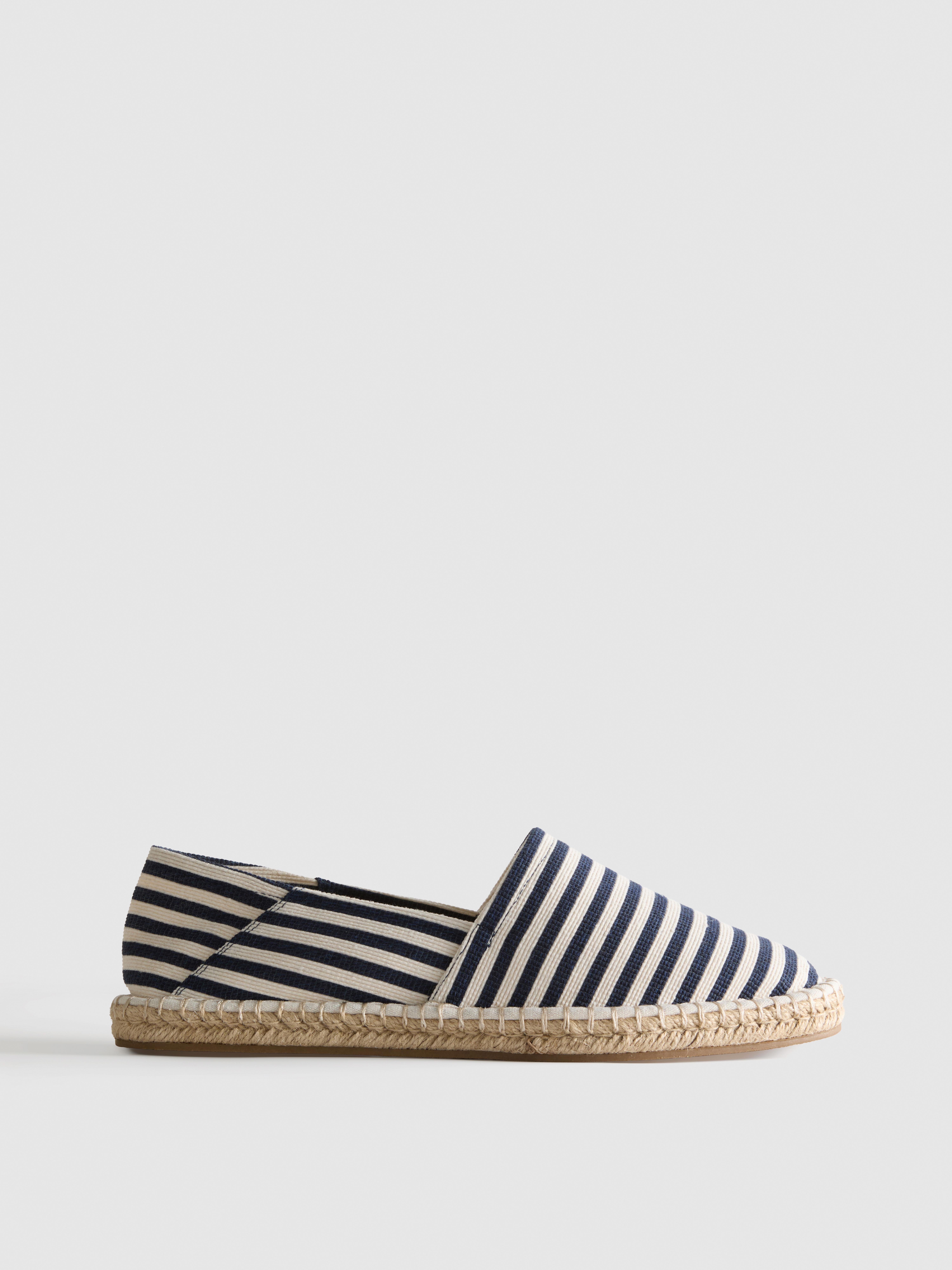 Gestreepte instapespadrilles