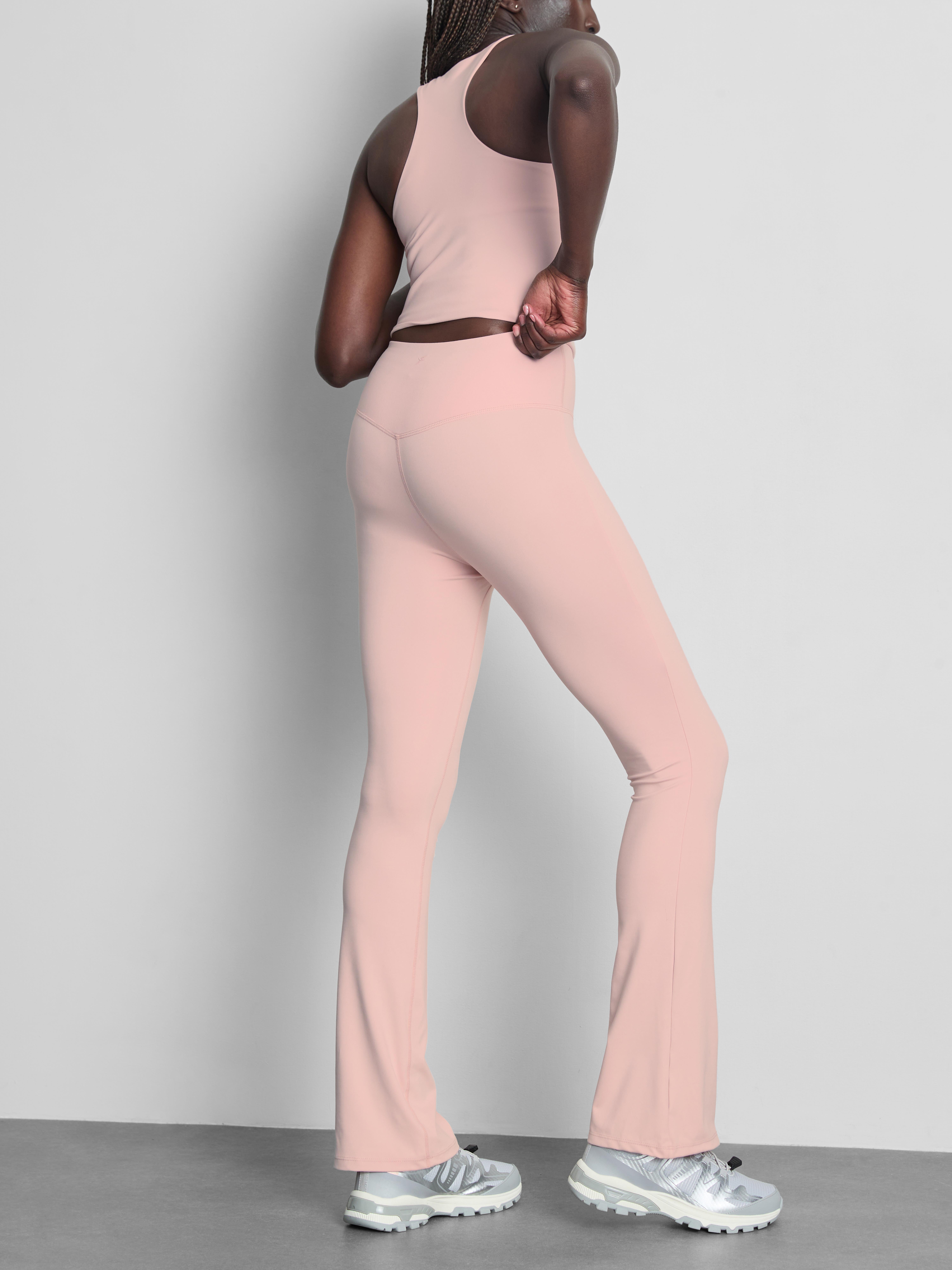 Leggings sportivi svasati a vita alta