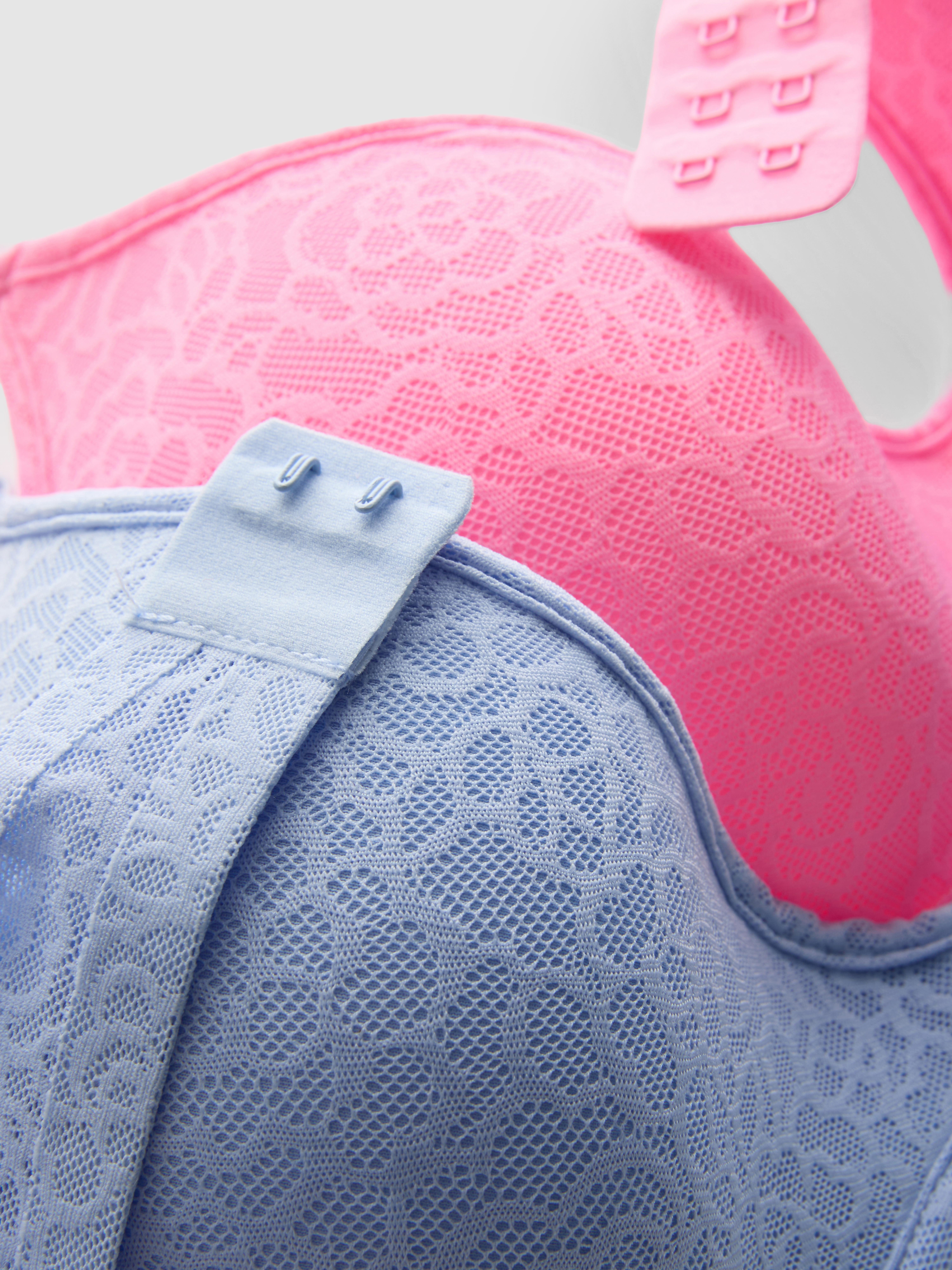 2pk A-D Lace Scoop Demi-Cup Bras